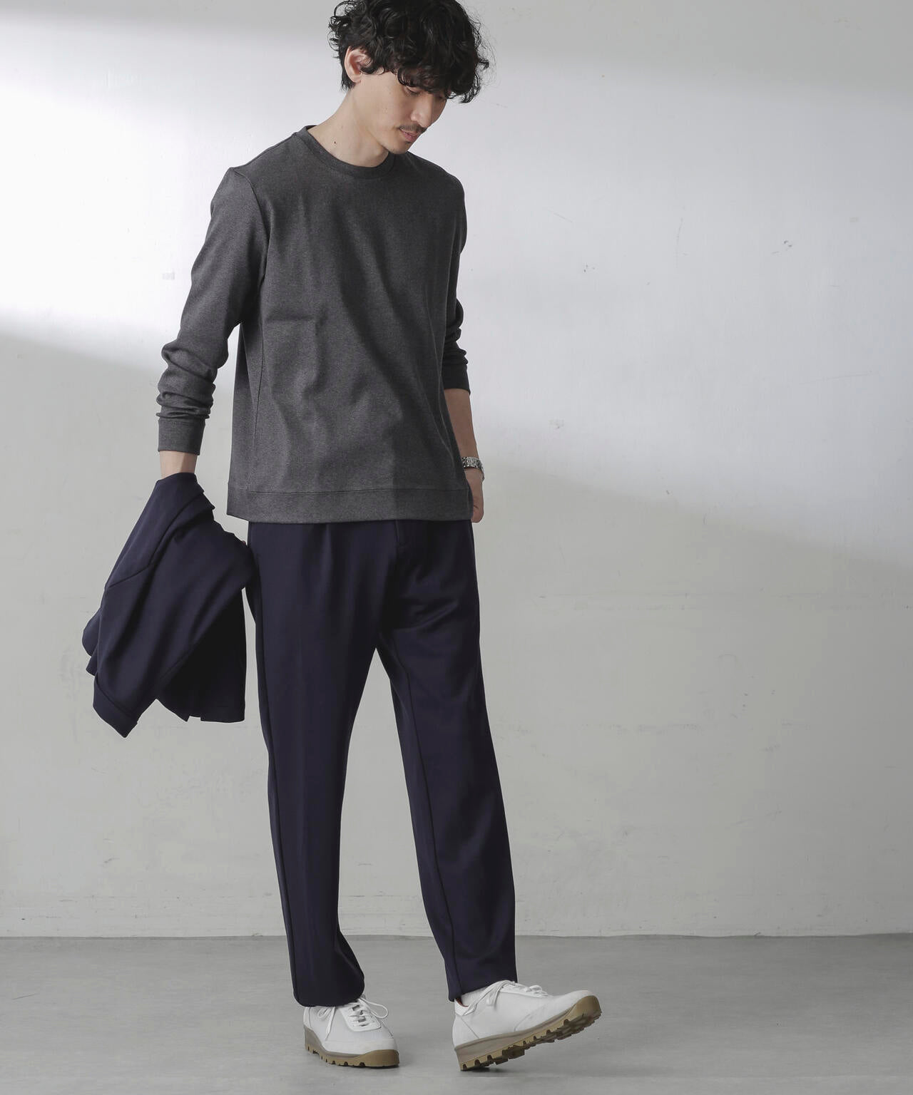 「FORMAL JERSEY」クルーネックカットソー長袖