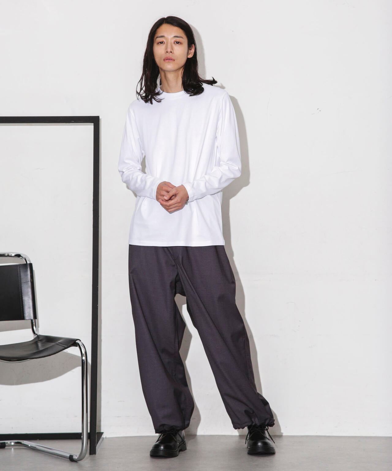 Anti Soaked 汗染み防止 クルーネックTシャツ長袖