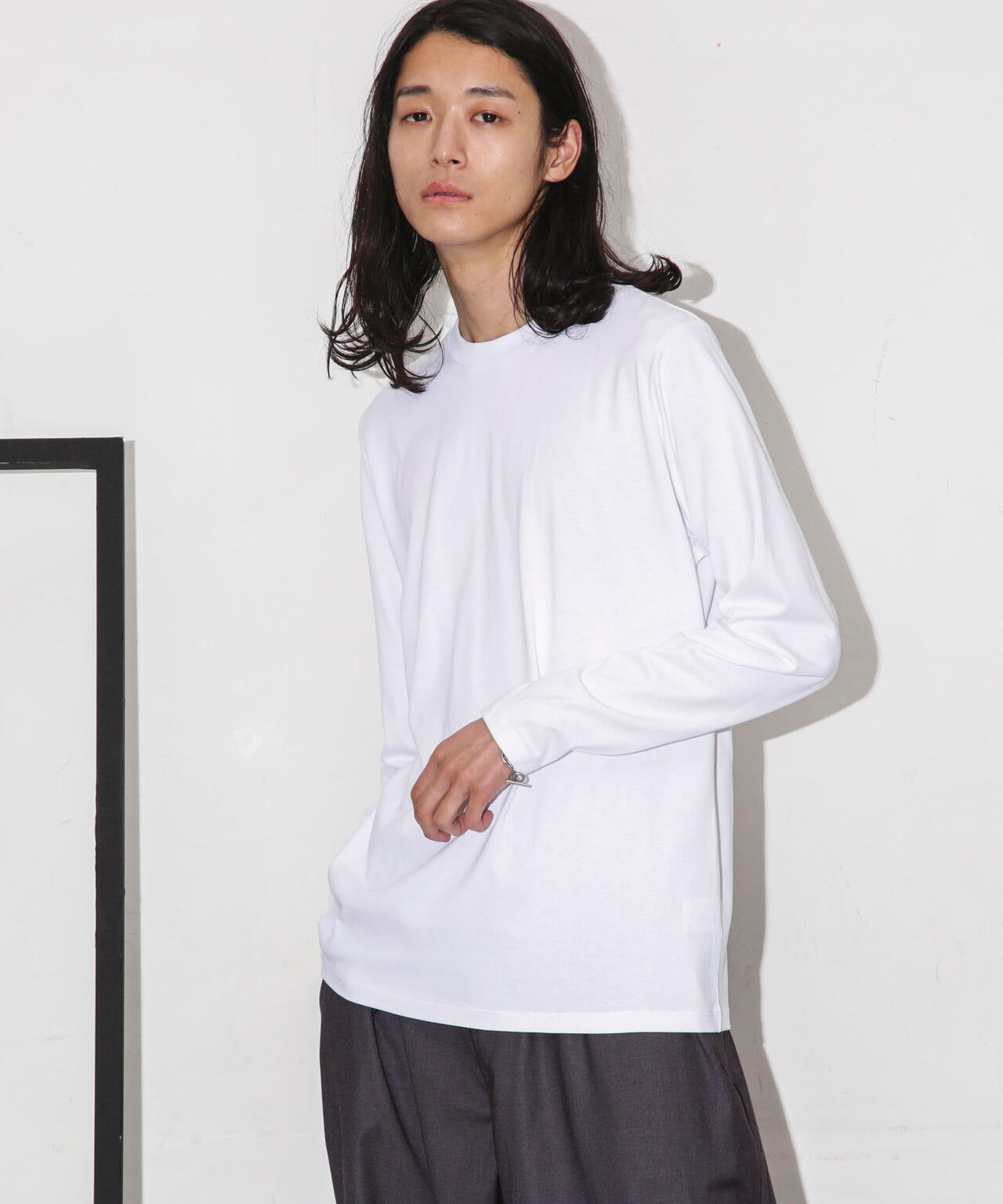 Anti Soaked 汗染み防止 クルーネックTシャツ長袖