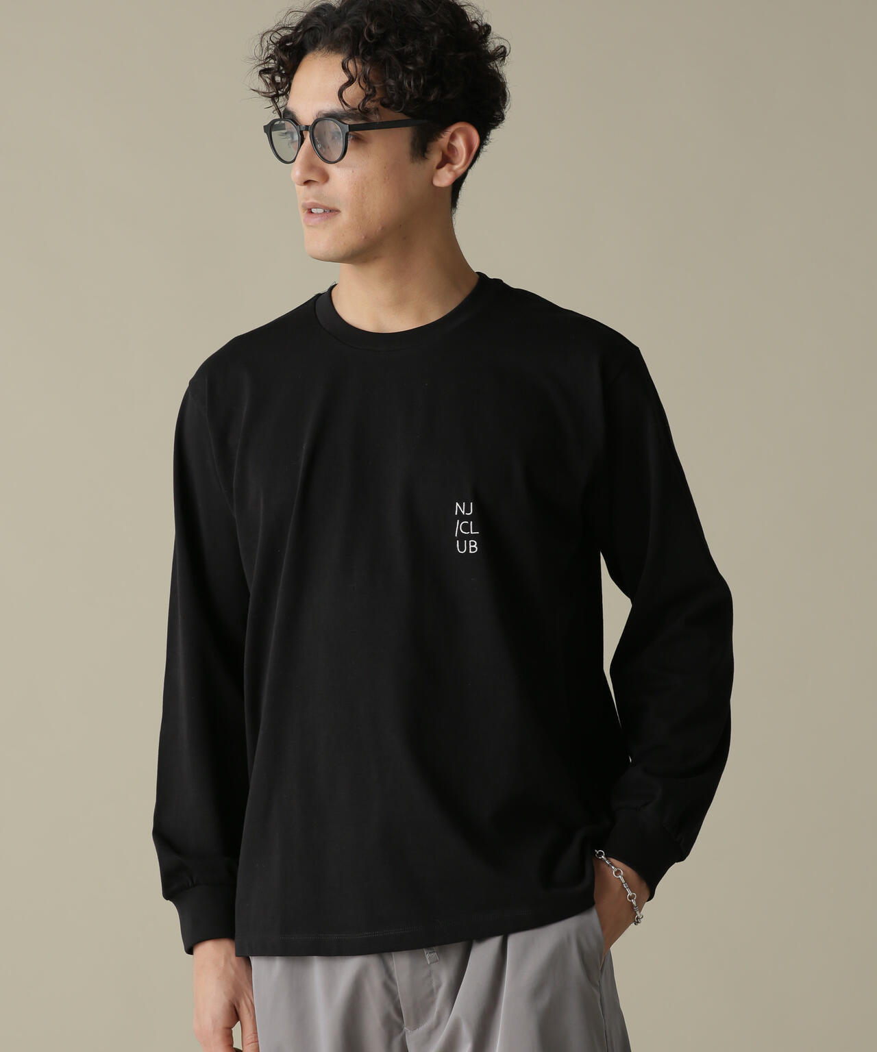 「NJ/CLUB」PARKSTOCK ベーシックロングスリーブTシャツ
