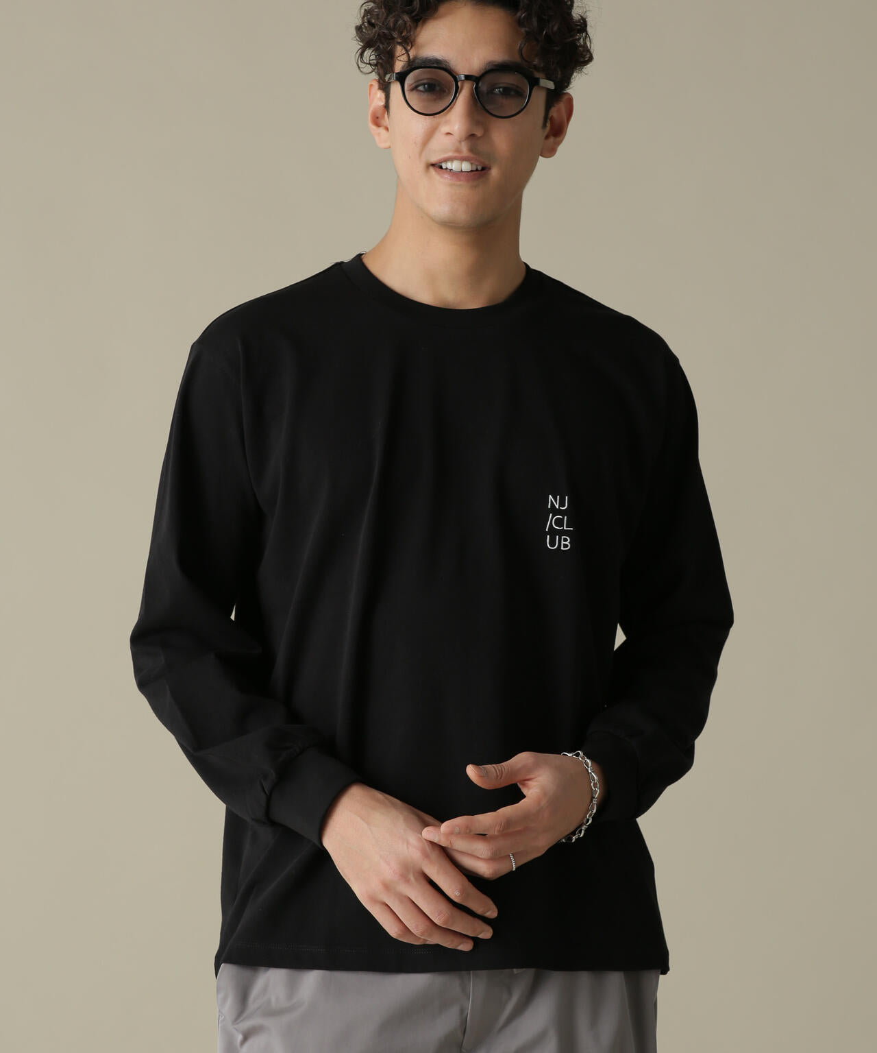 「NJ/CLUB」PARKSTOCK ベーシックロングスリーブTシャツ