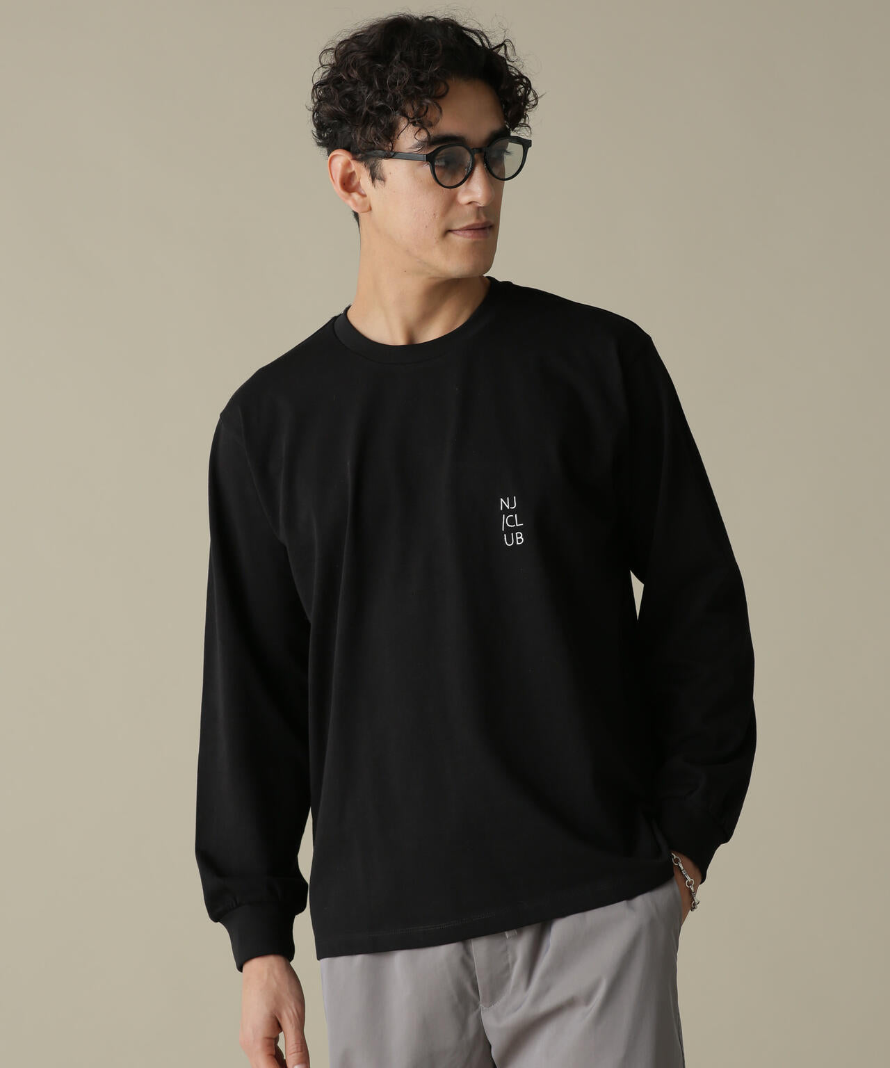「NJ/CLUB」PARKSTOCK ベーシックロングスリーブTシャツ