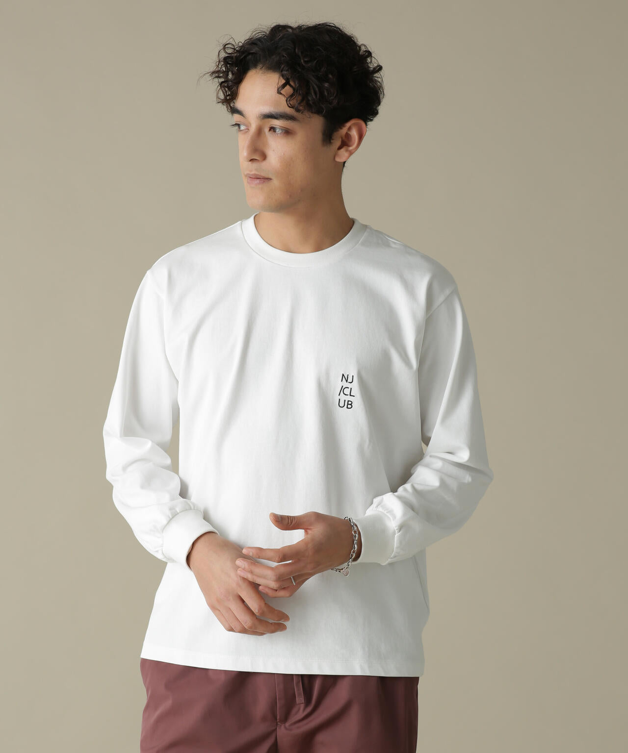 「NJ/CLUB」PARKSTOCK ベーシックロングスリーブTシャツ