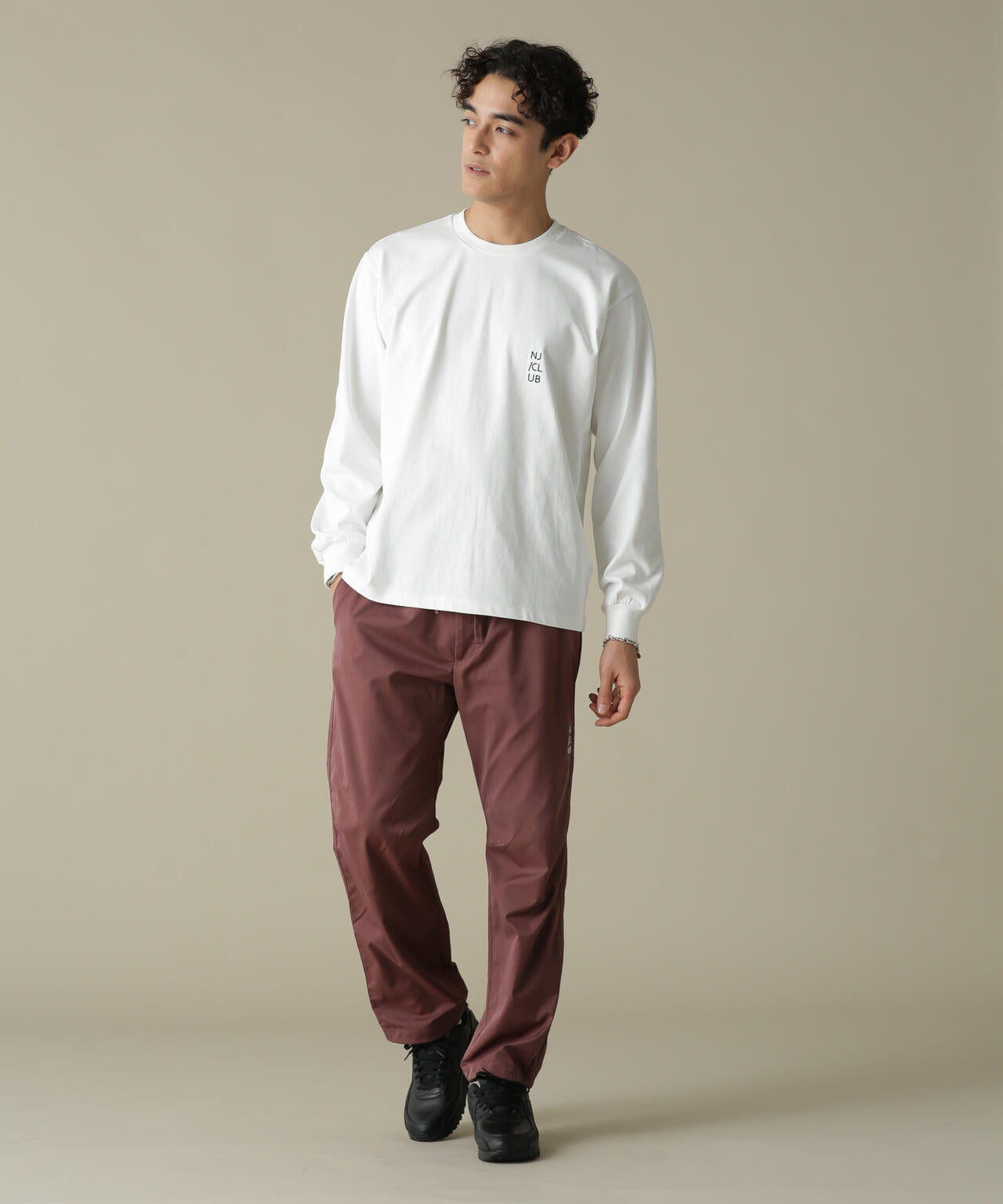 「NJ/CLUB」PARKSTOCK ベーシックロングスリーブTシャツ