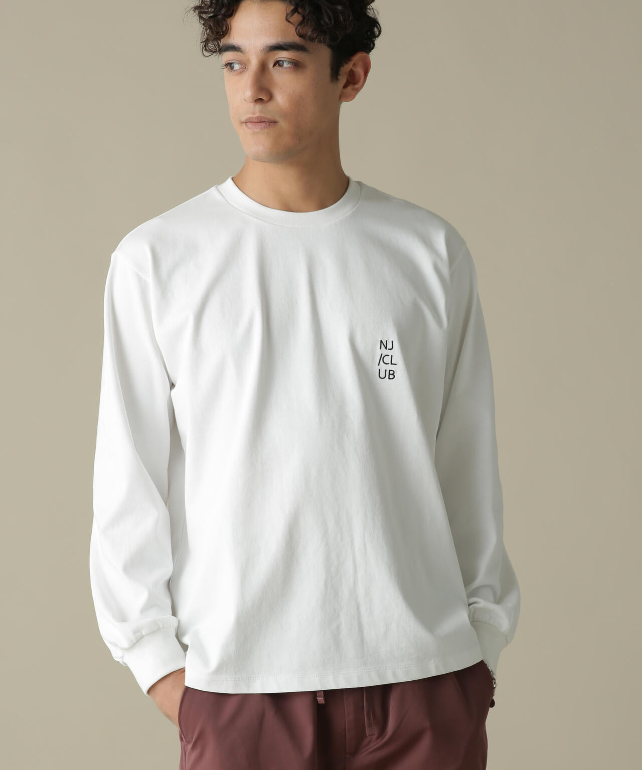 「NJ/CLUB」PARKSTOCK ベーシックロングスリーブTシャツ