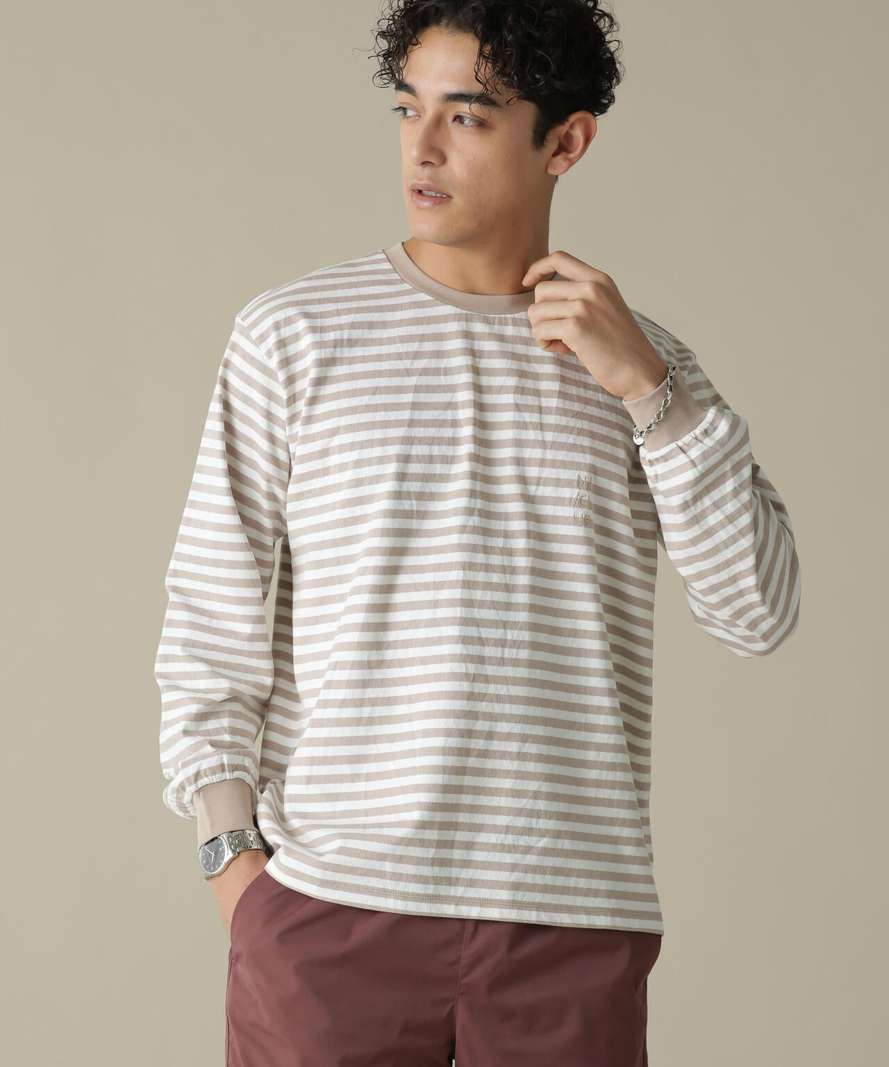 「NJ/CLUB」PARKSTOCK ベーシックロングスリーブTシャツ