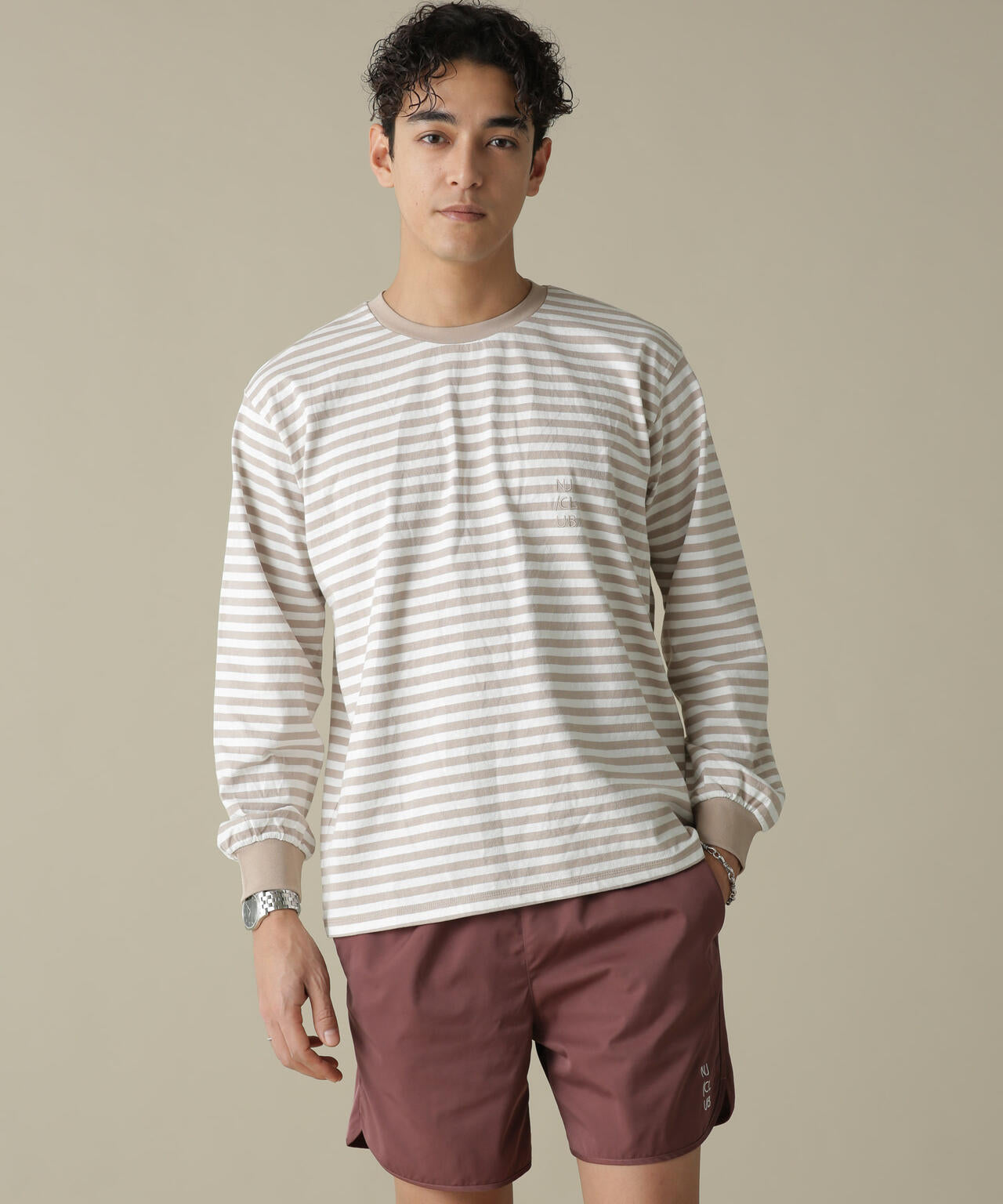 「NJ/CLUB」PARKSTOCK ベーシックロングスリーブTシャツ