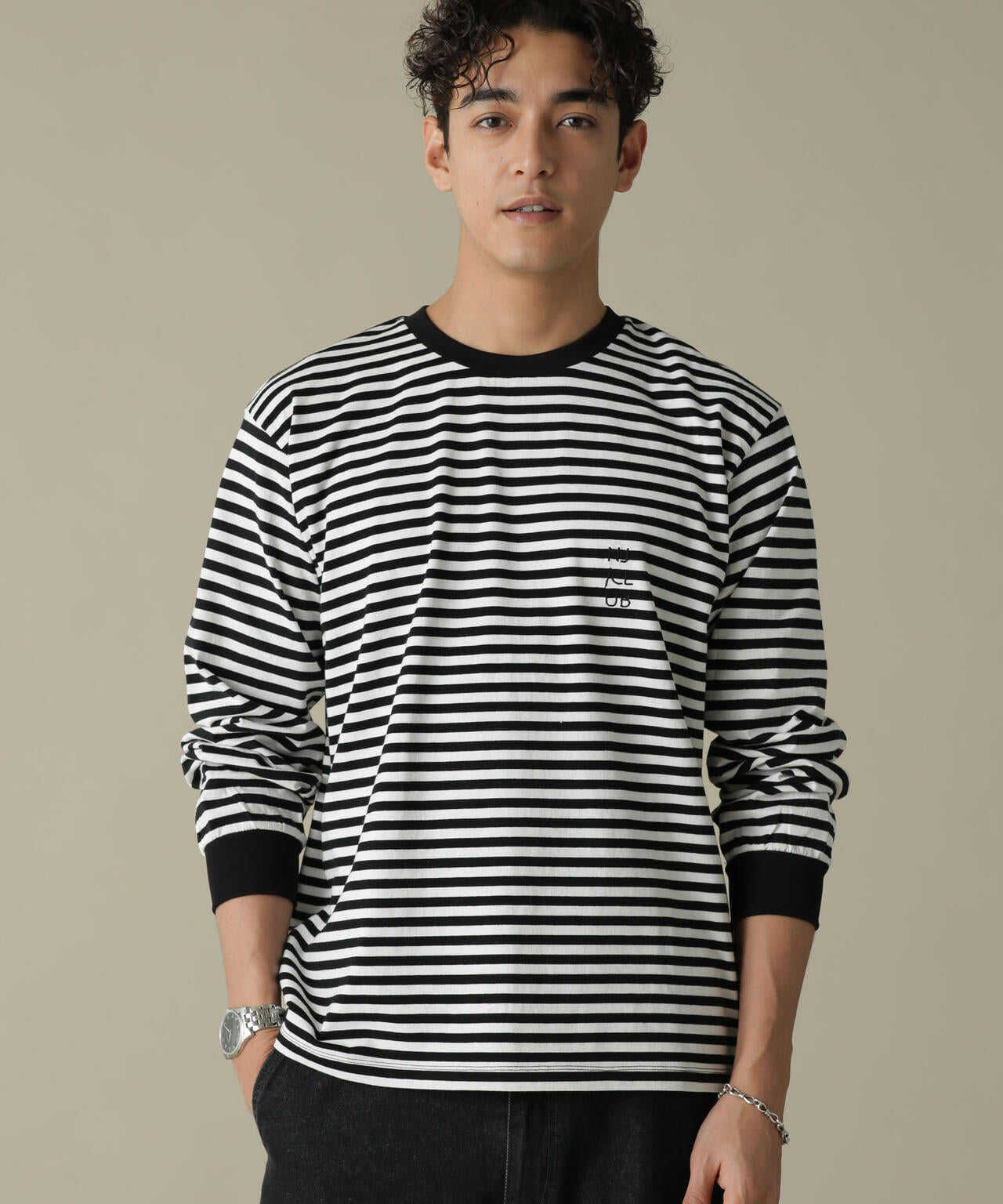 「NJ/CLUB」PARKSTOCK ベーシックロングスリーブTシャツ