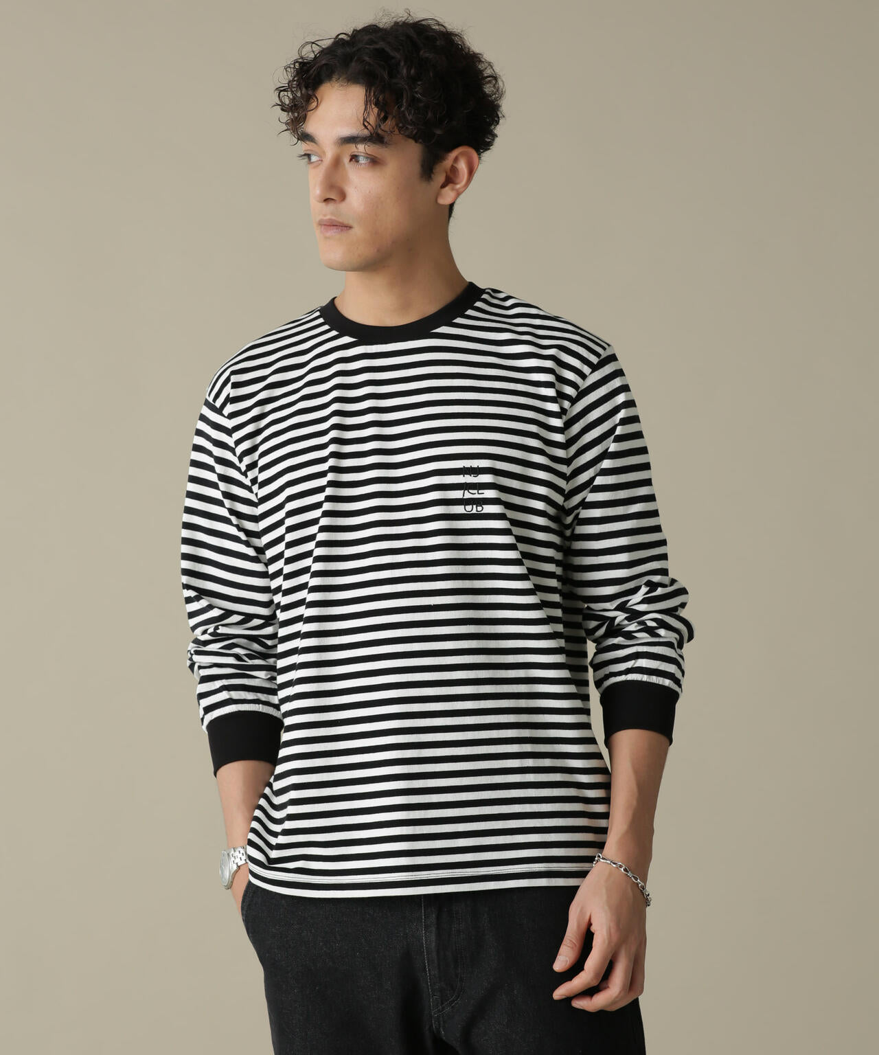 「NJ/CLUB」PARKSTOCK ベーシックロングスリーブTシャツ