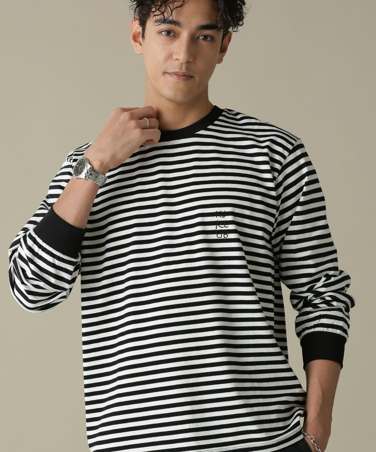 「NJ/CLUB」PARKSTOCK ベーシックロングスリーブTシャツ