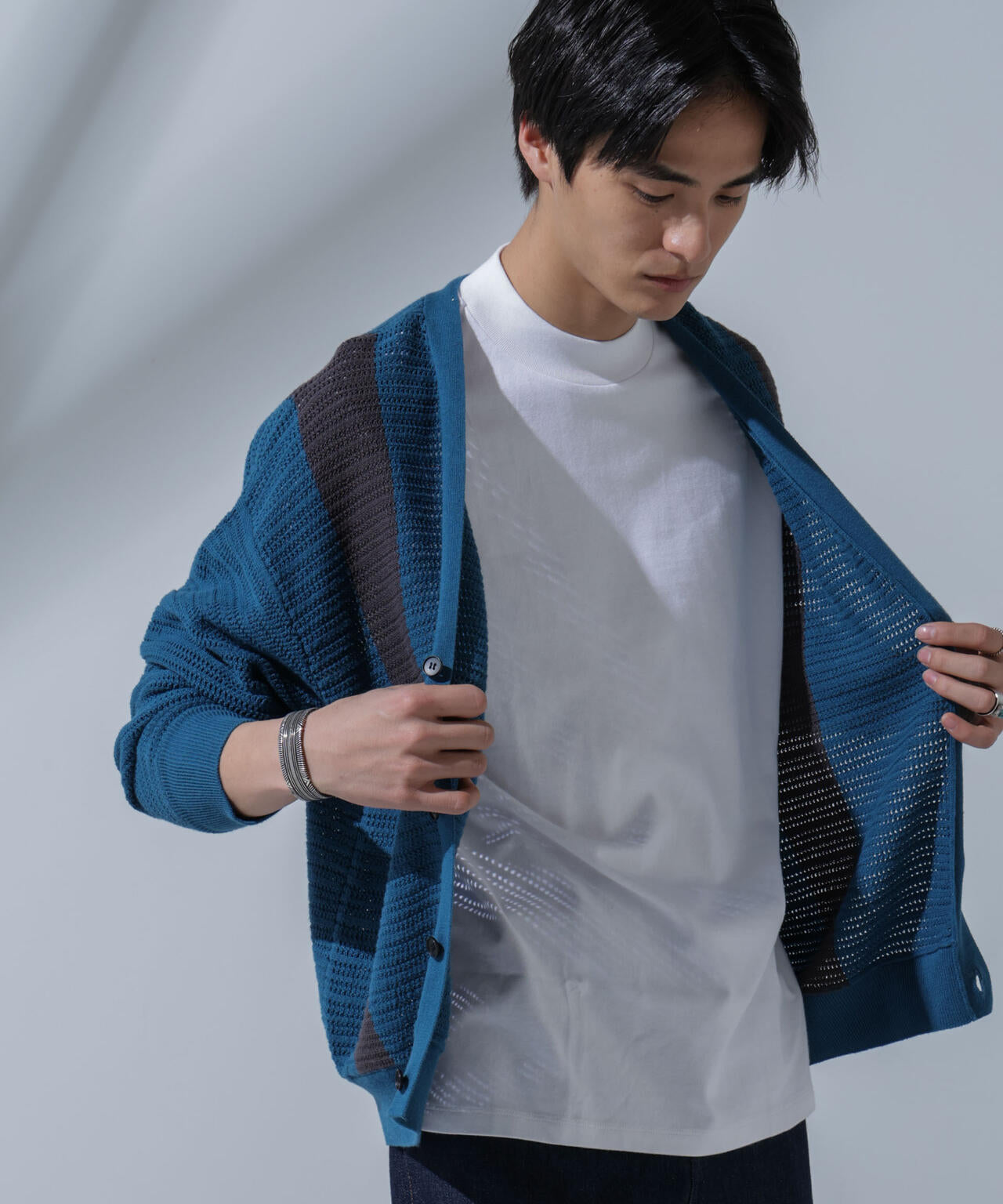 Anti Soaked(R)汗染み防止 モックネックTシャツ