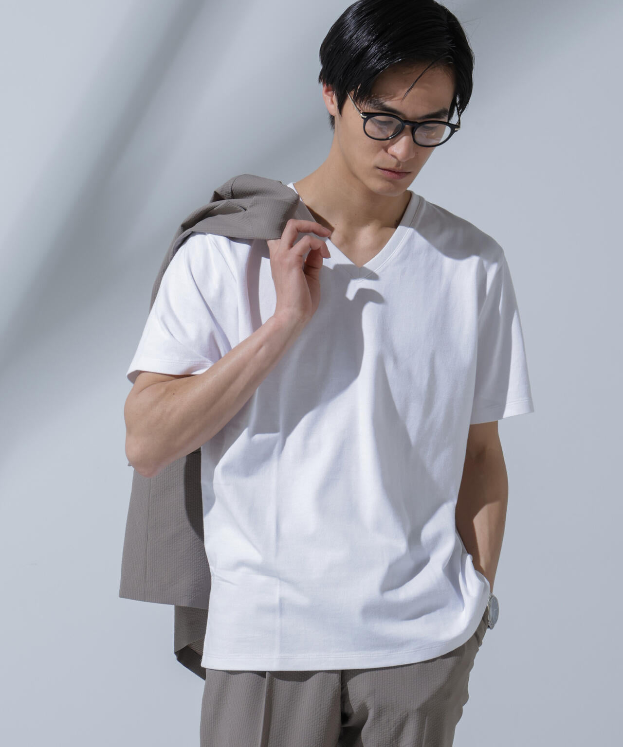 Anti Soaked(R) 汗染み防止 VネックTシャツ