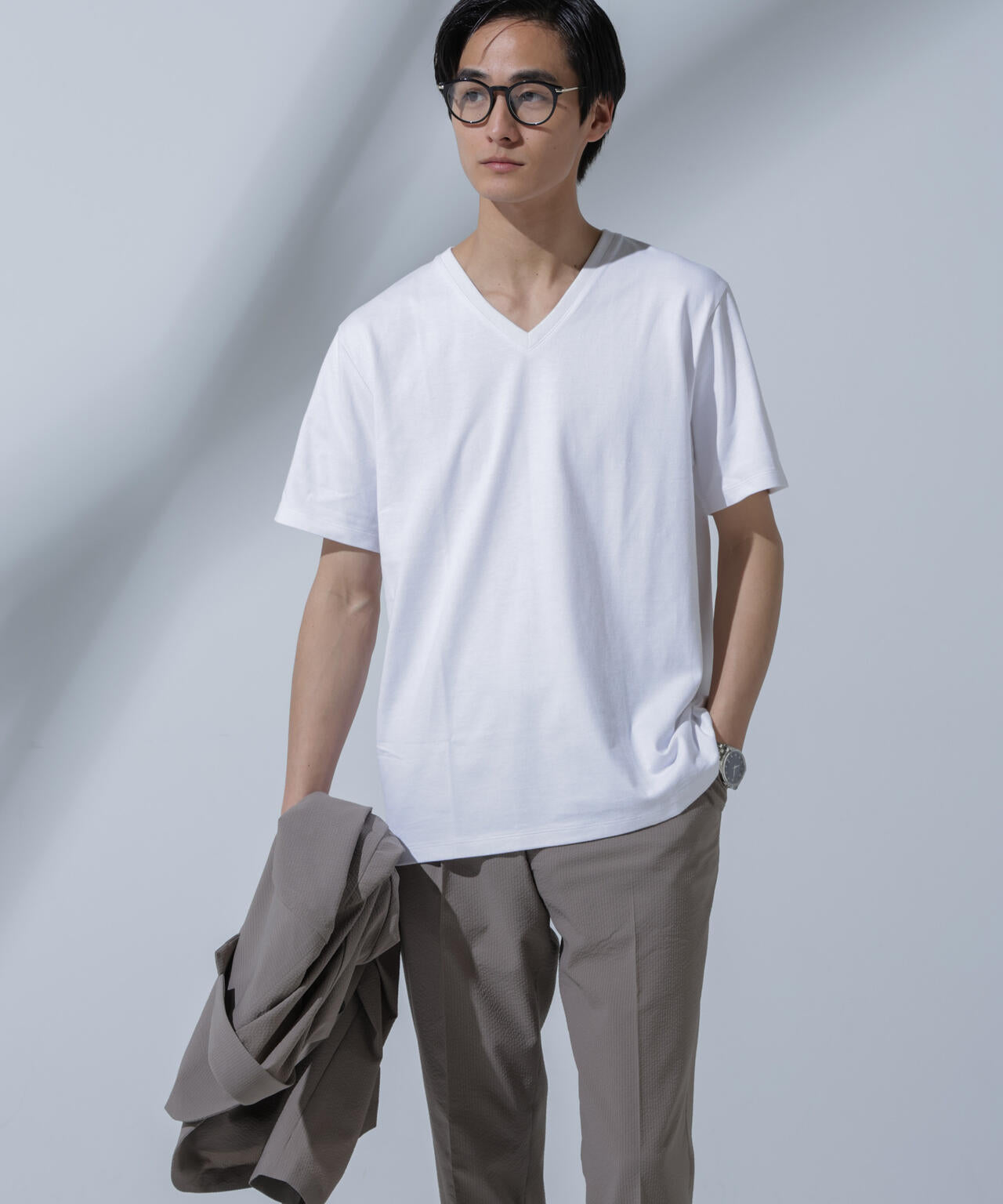 Anti Soaked(R) 汗染み防止 VネックTシャツ