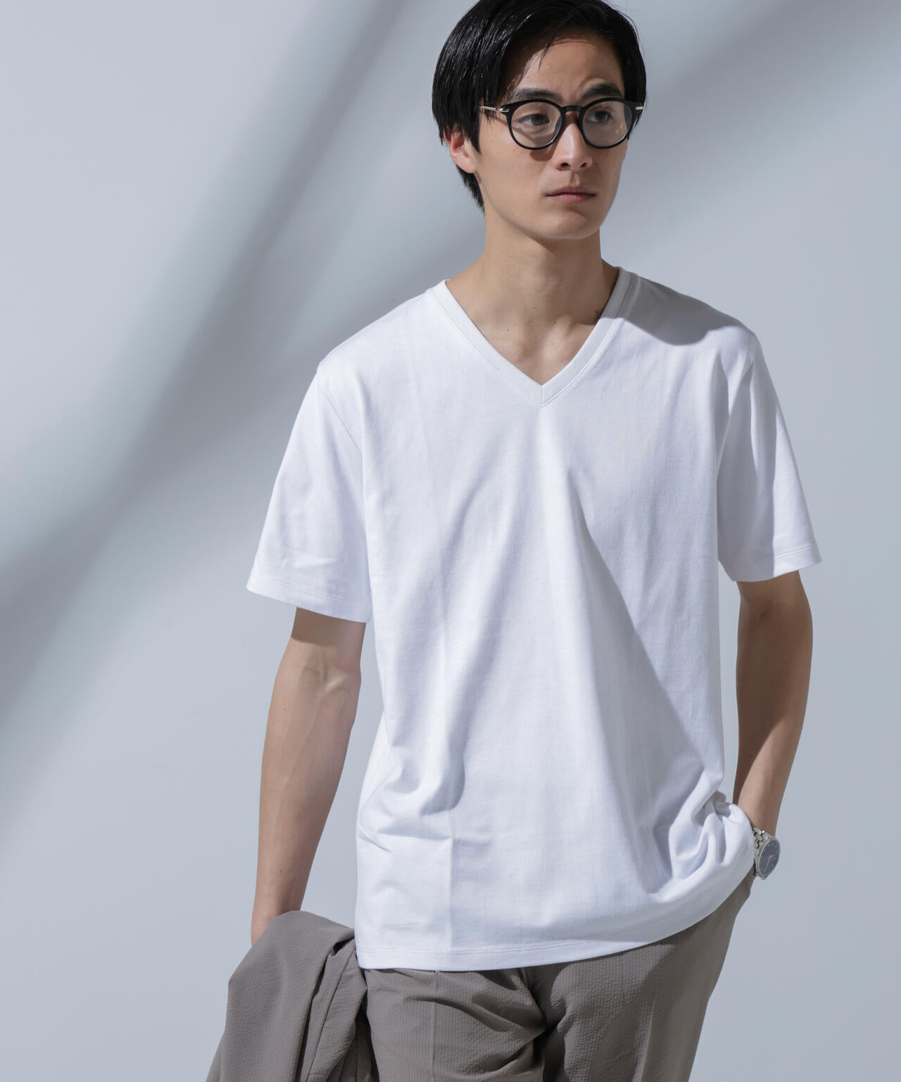 Anti Soaked(R) 汗染み防止 VネックTシャツ