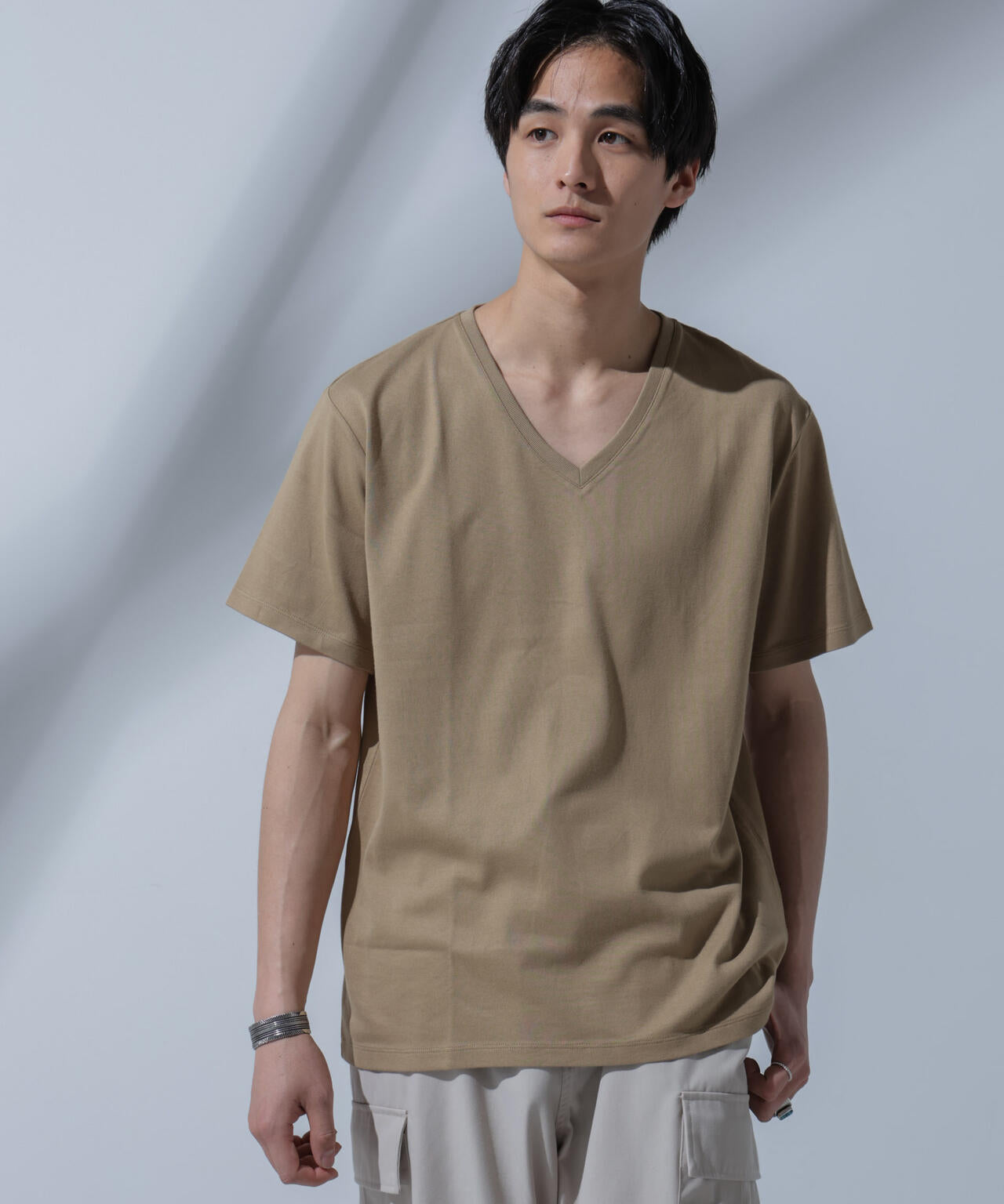 Anti Soaked(R) 汗染み防止 VネックTシャツ