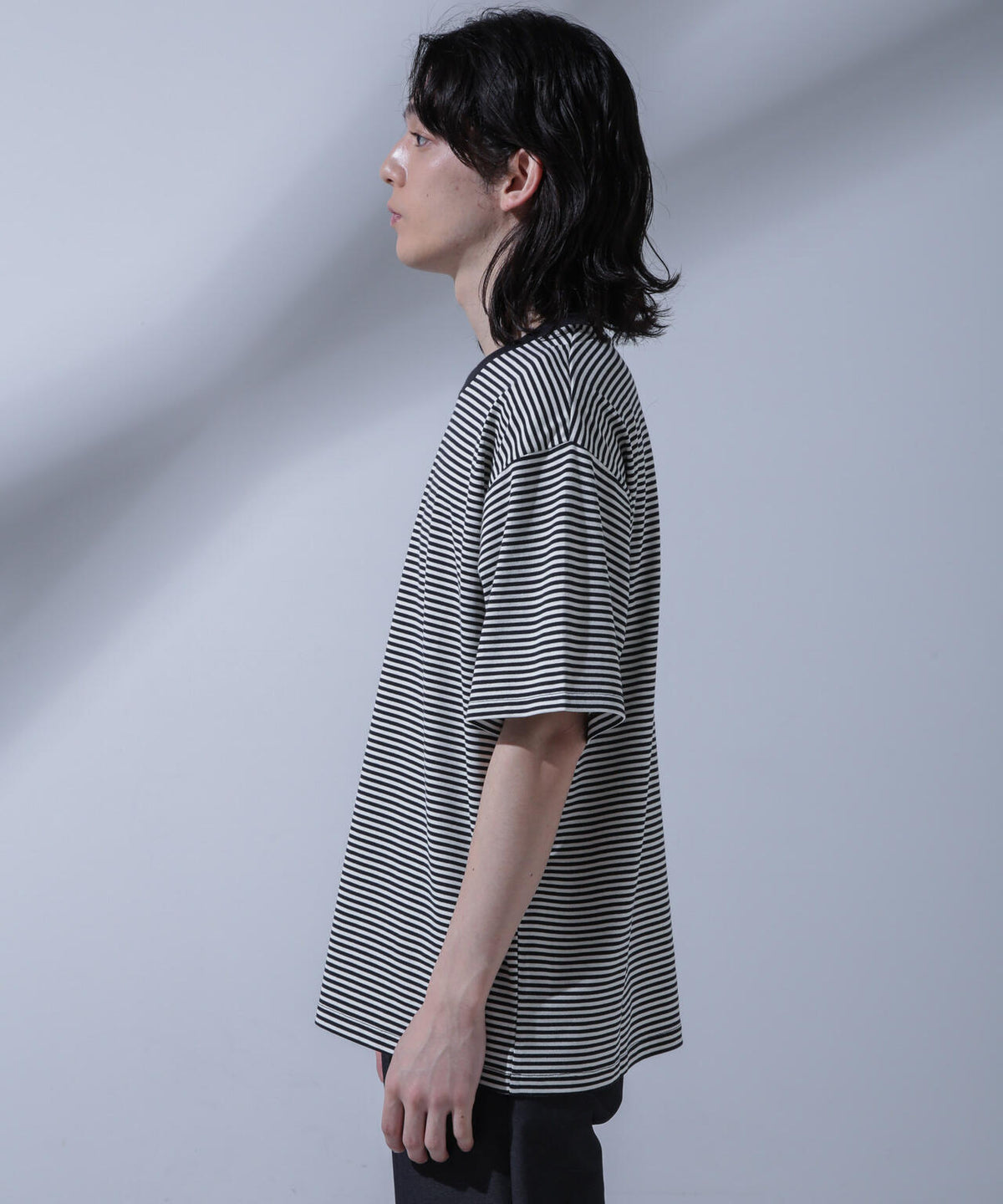 Anti Soaked(R) 汗染み防止 ボーダークルーネックTシャツ