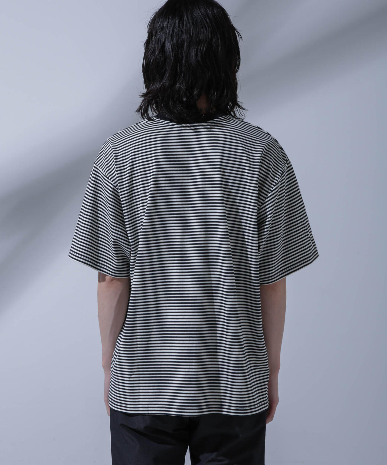 Anti Soaked(R) 汗染み防止 ボーダークルーネックTシャツ