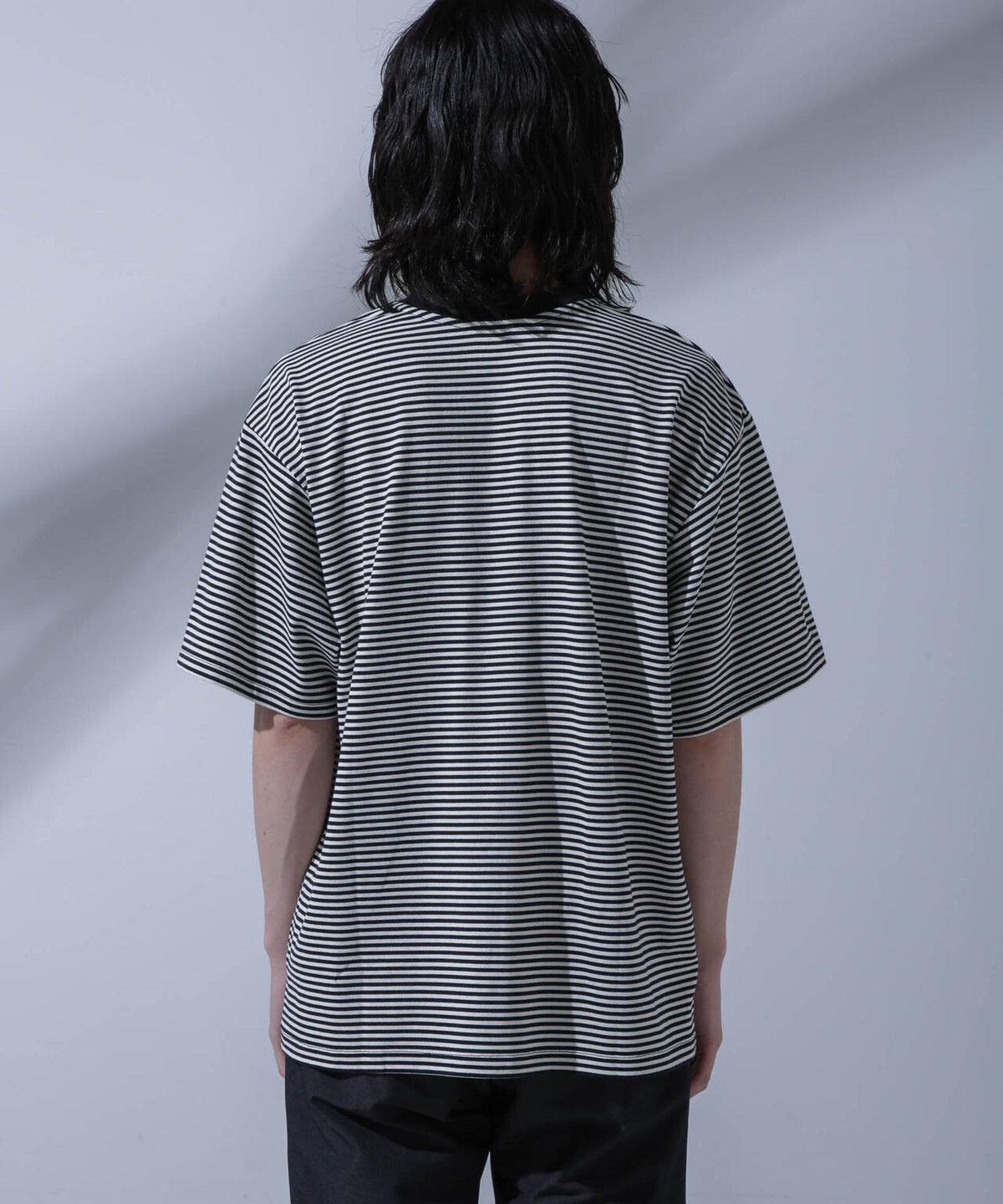 Anti Soaked(R) 汗染み防止 ボーダークルーネックTシャツ