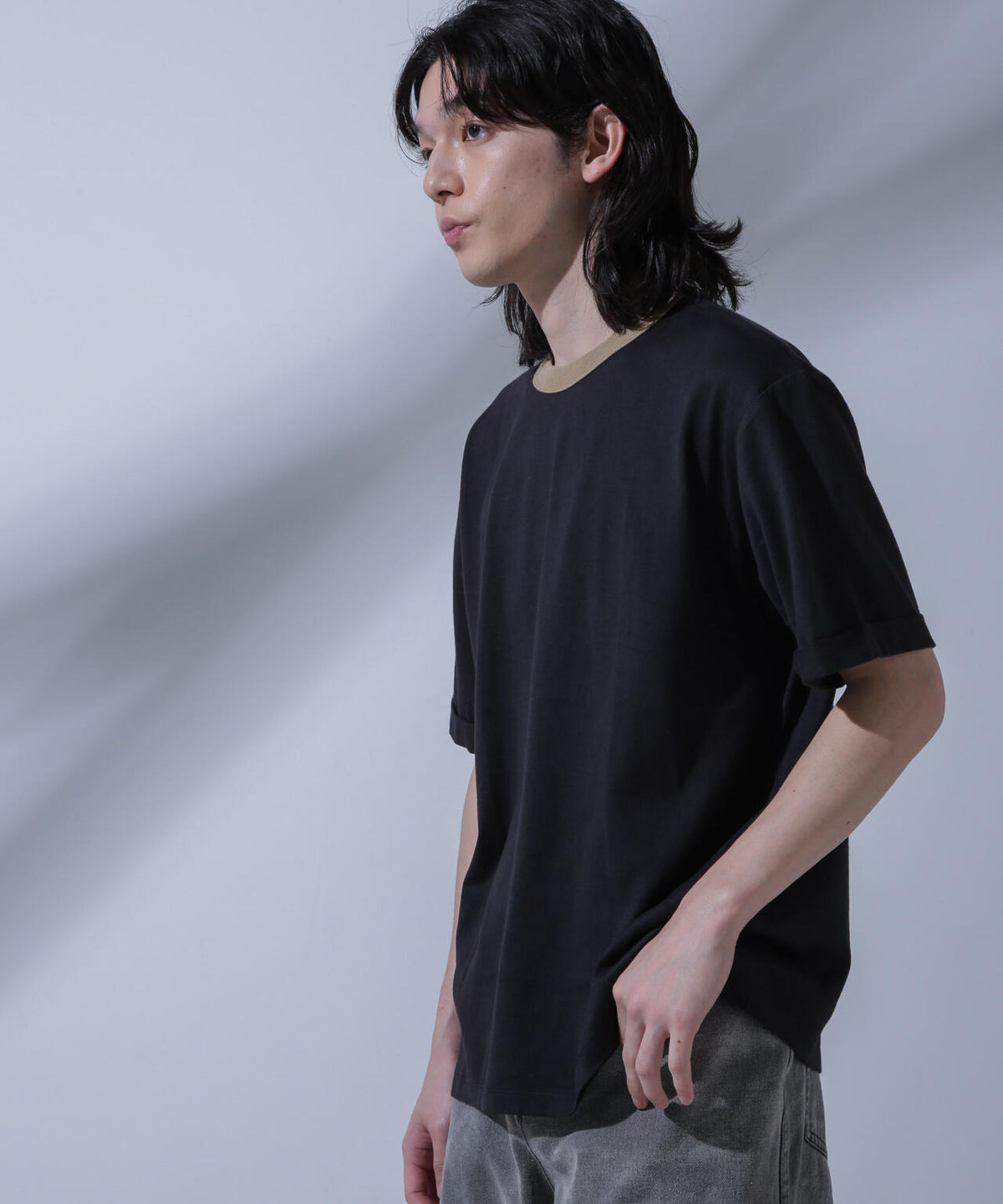 Anti Soaked 汗染み防止 リンガーネックTシャツ
