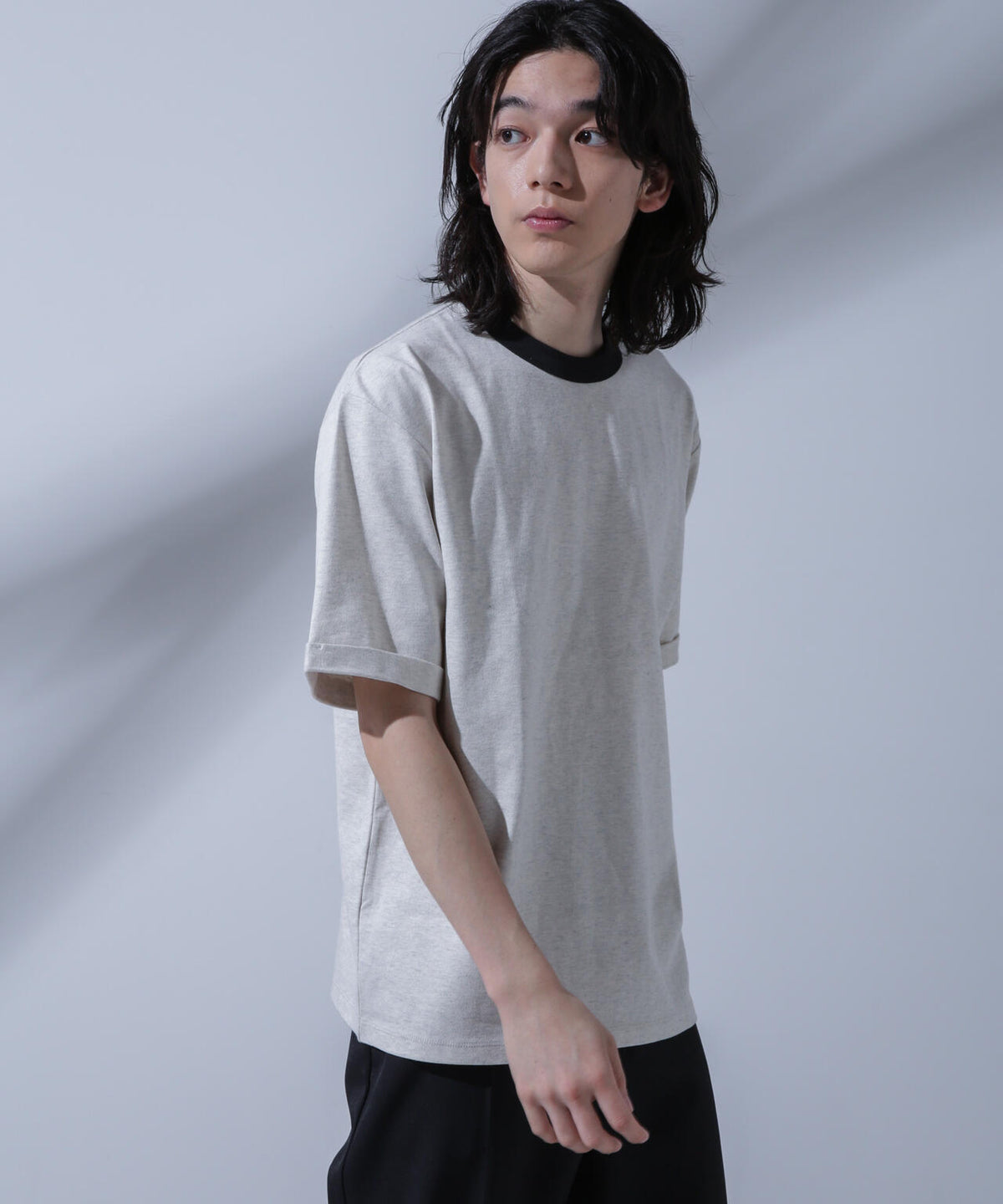 Anti Soaked 汗染み防止 リンガーネックTシャツ