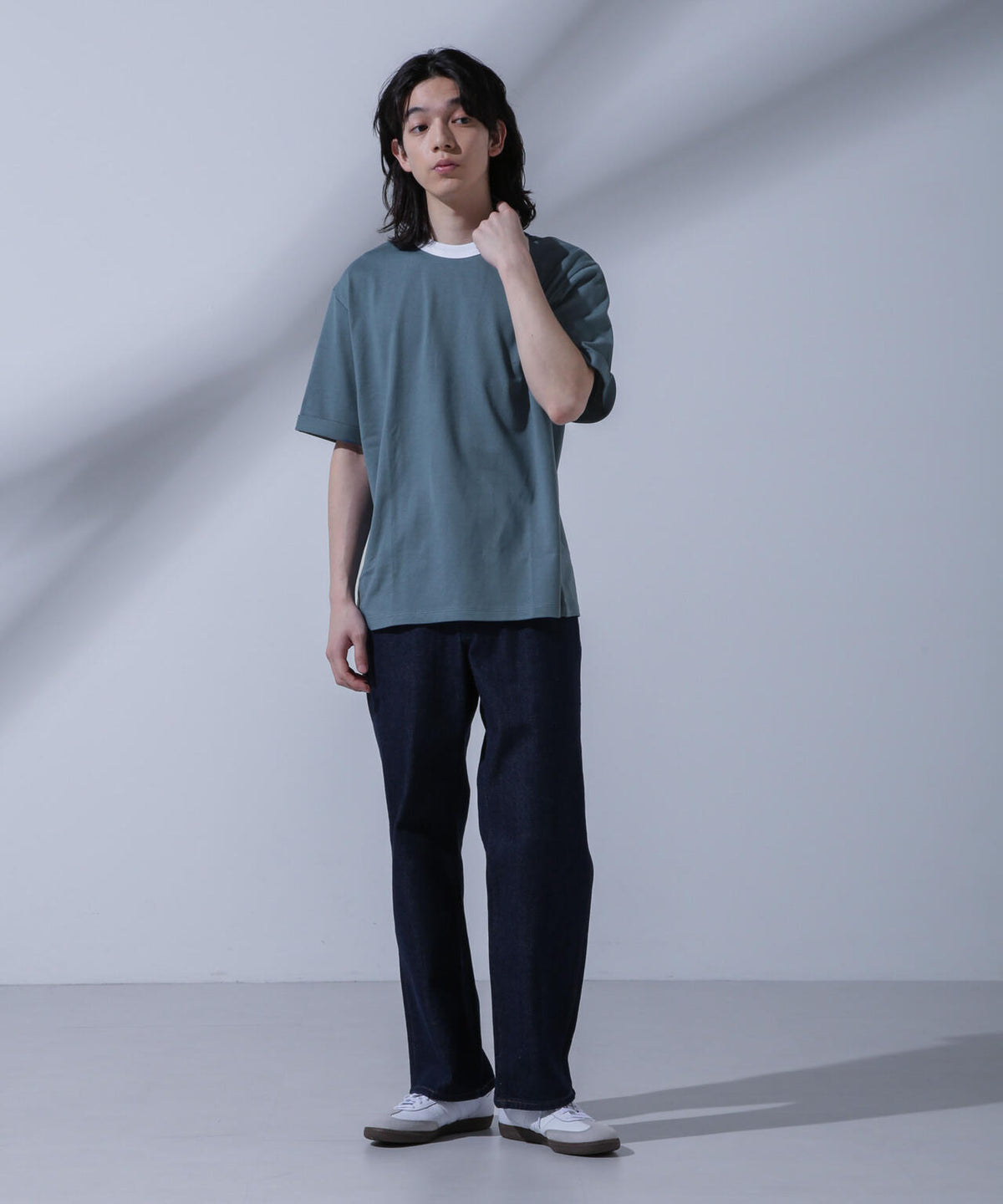 Anti Soaked 汗染み防止 リンガーネックTシャツ