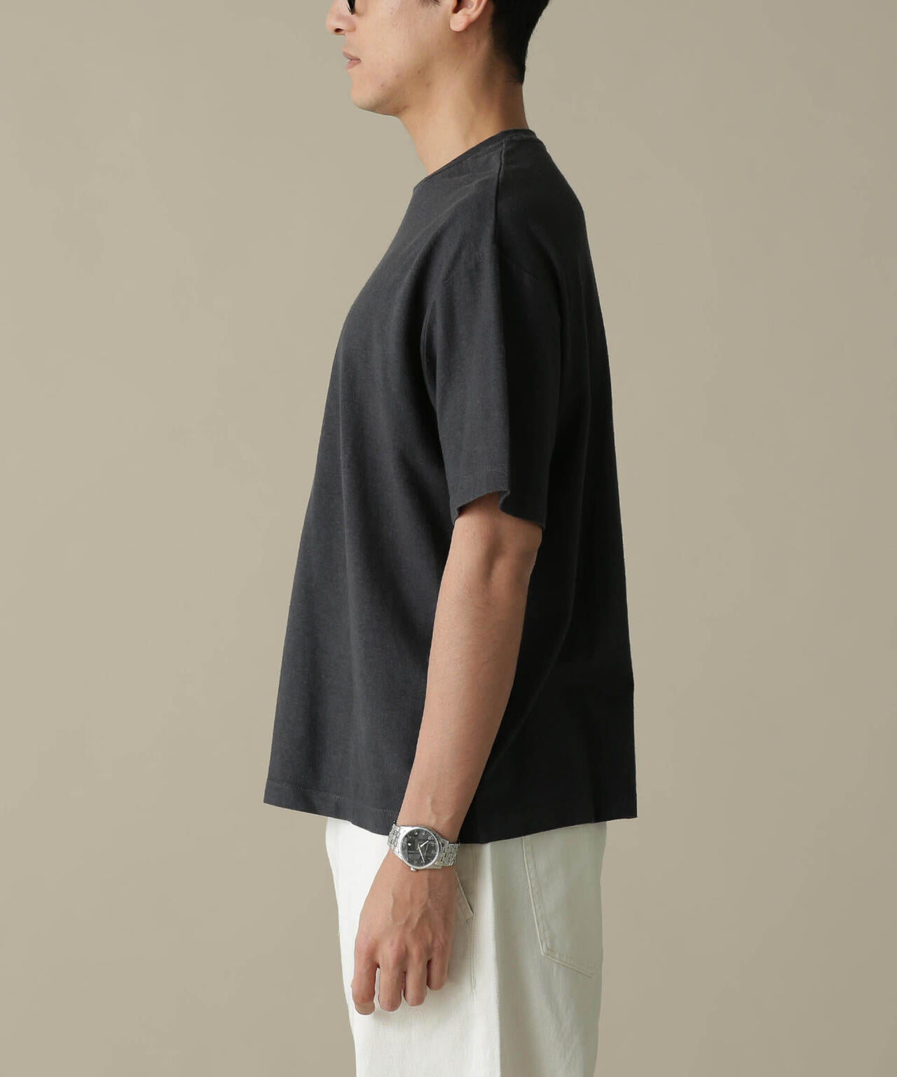 「NJ/CLUB」HOMESTOCK ガーメントダイコットンヘンプTシャツ