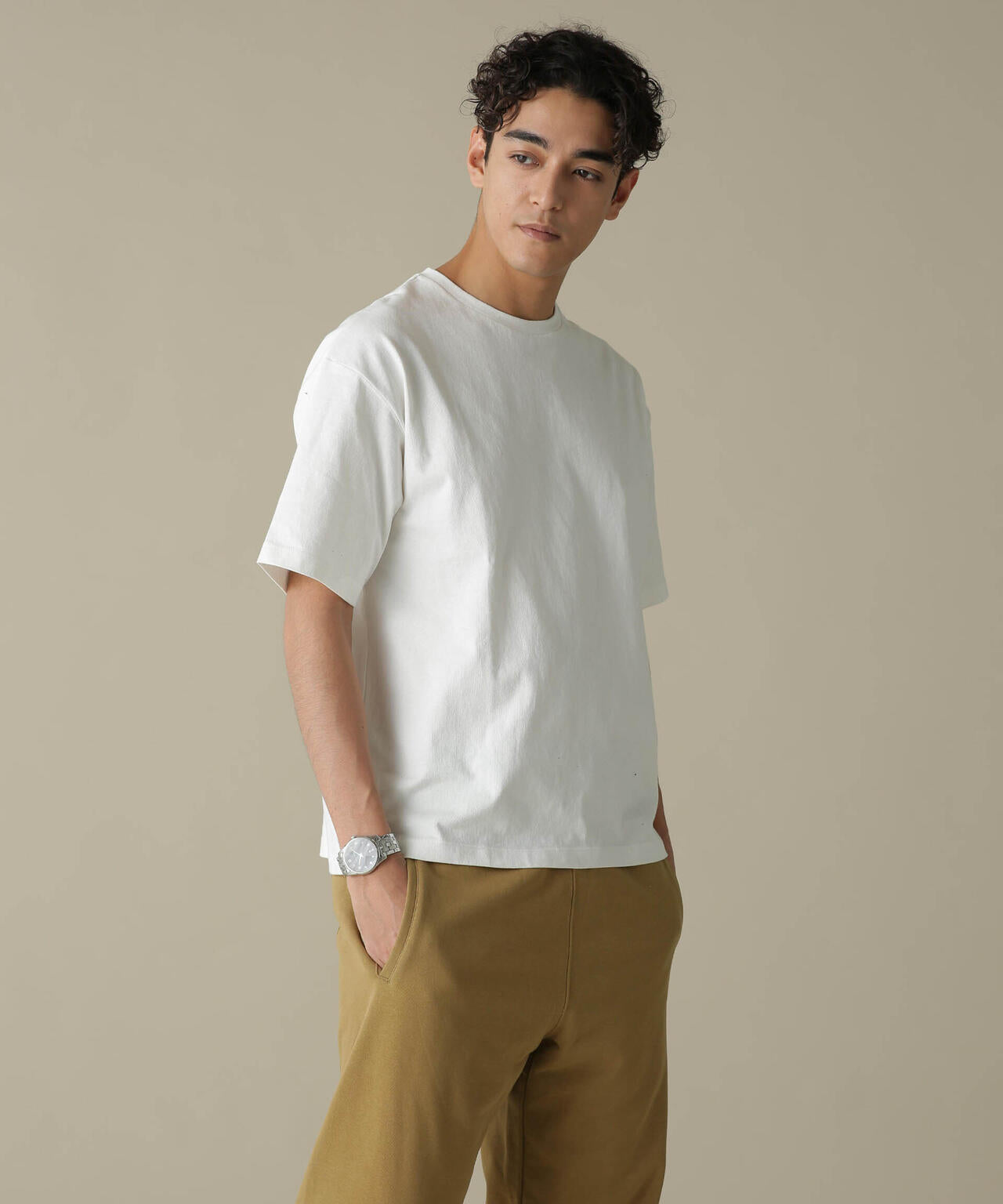 「NJ/CLUB」HOMESTOCK ガーメントダイコットンヘンプTシャツ
