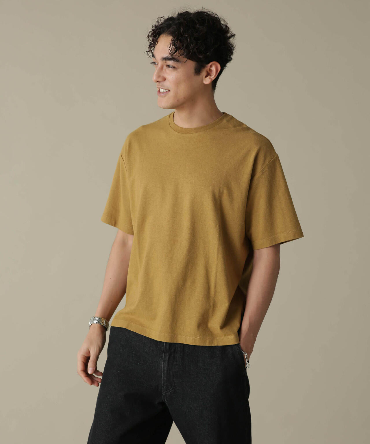 「NJ/CLUB」HOMESTOCK ガーメントダイコットンヘンプTシャツ