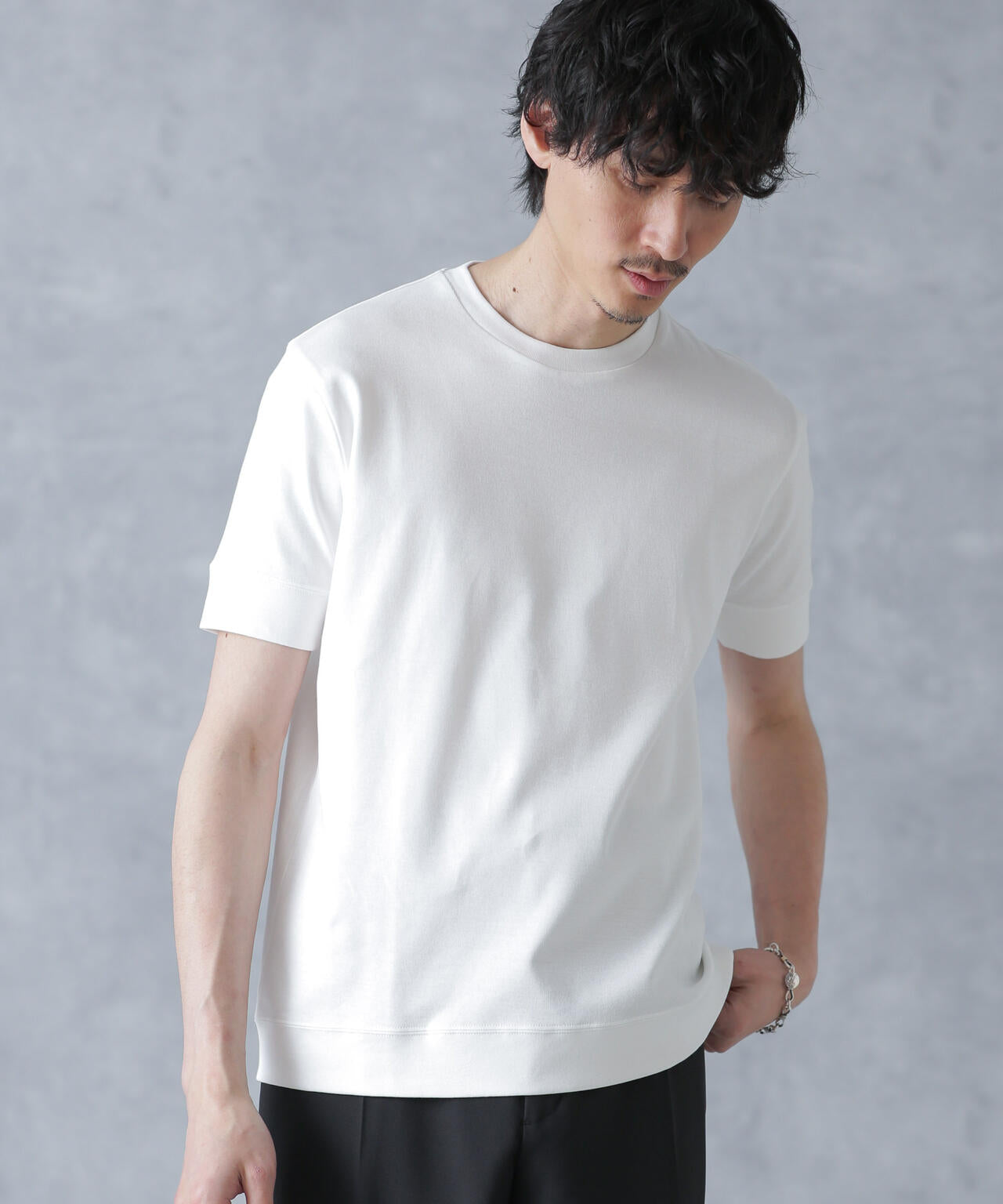 「FORMAL JERSEY」クルーネックカットソー半袖