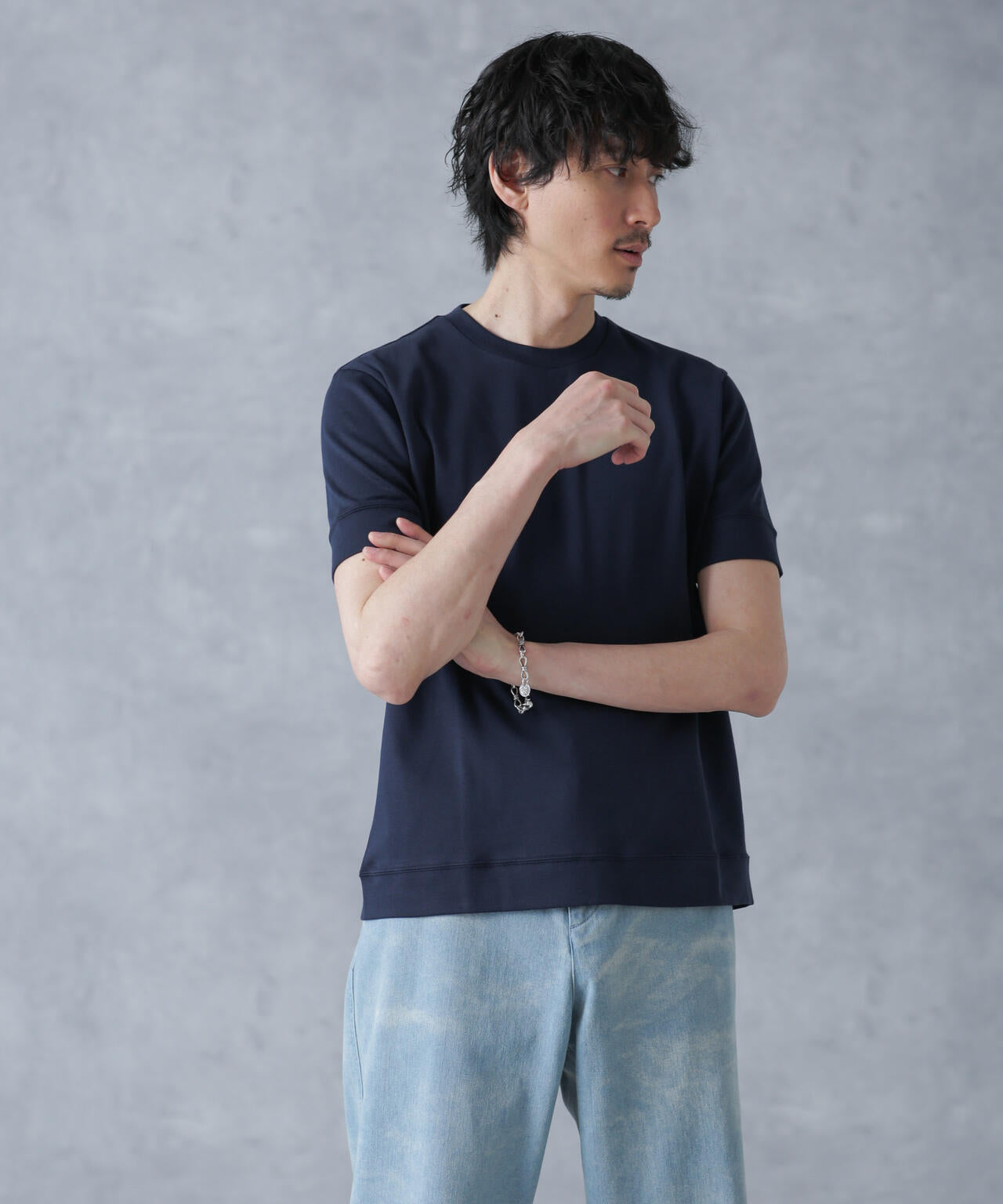 「FORMAL JERSEY」クルーネックカットソー半袖