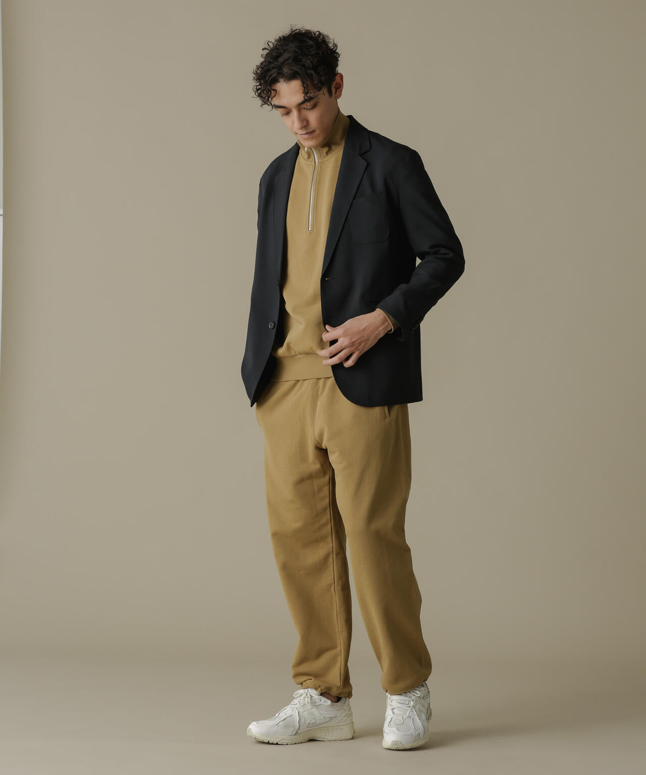 「NJ/CLUB」HOMESTOCK SORONA裏毛2WAYスウェットパンツ(セットアップ可)