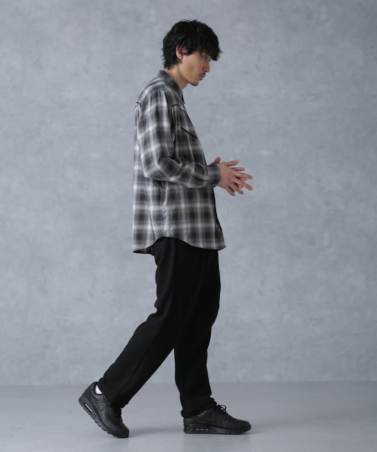 サマーワッフルイージーパンツ