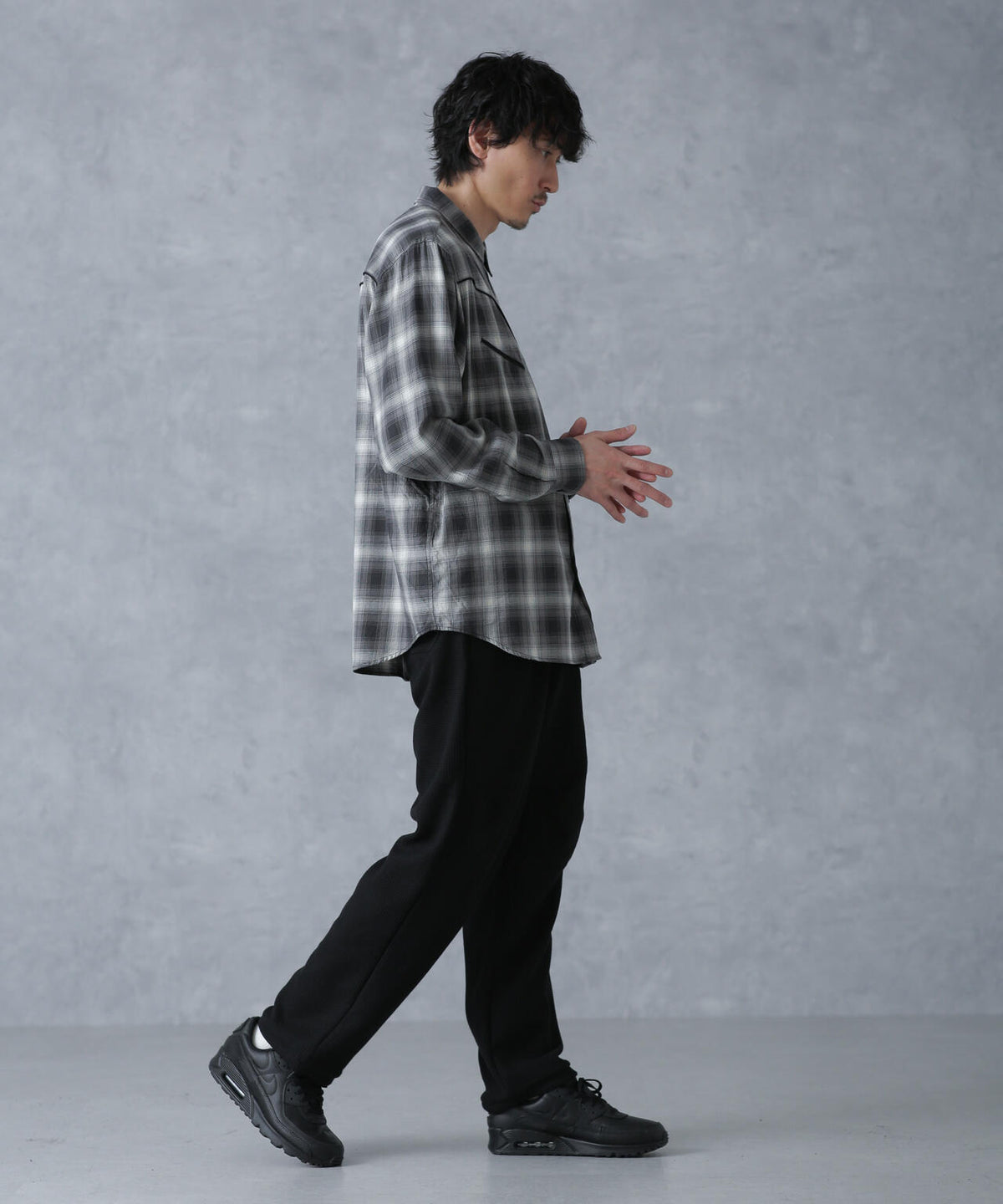 サマーワッフルイージーパンツ