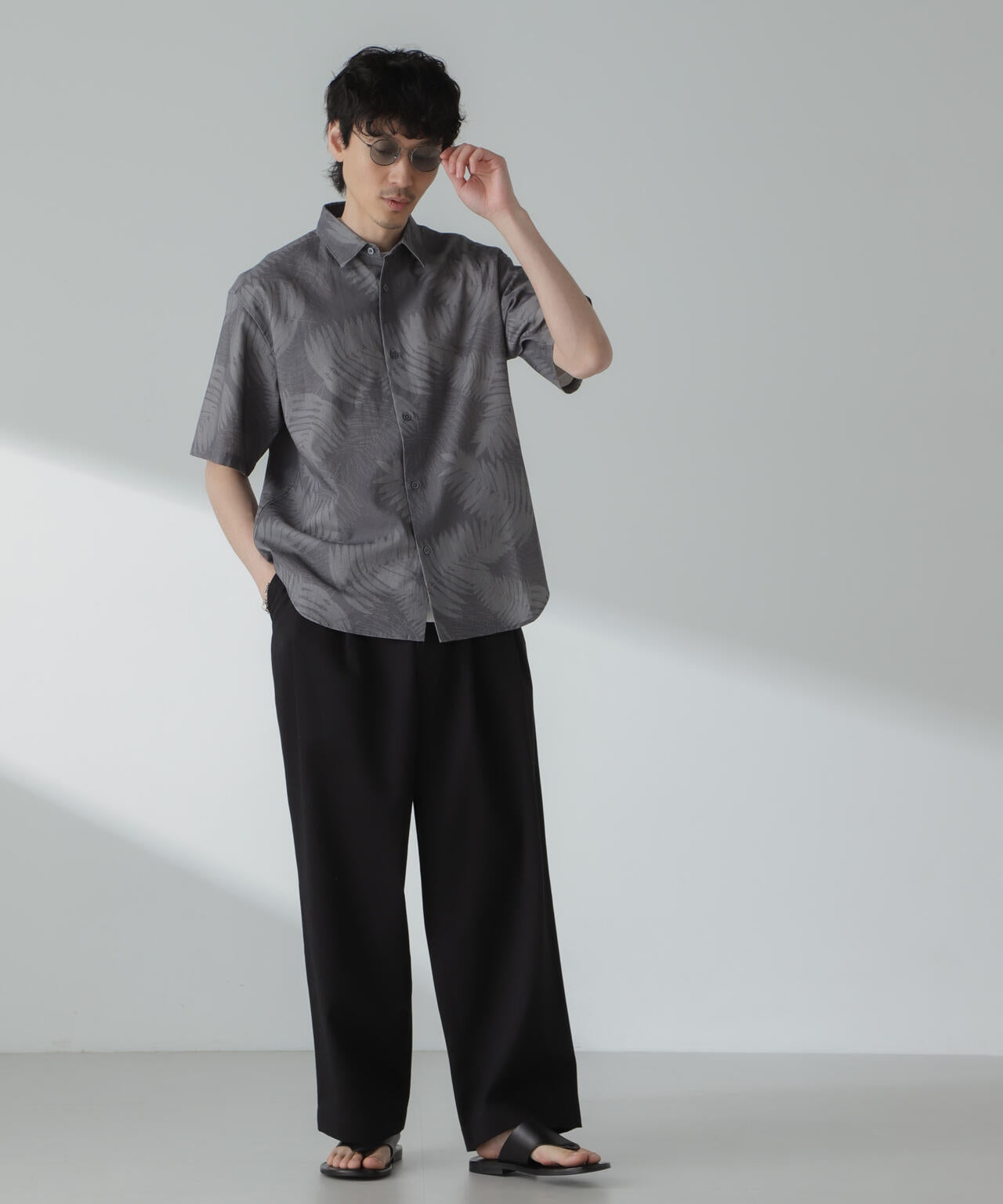 「大人のワイドパンツ」2タックワイドトラウザーズ