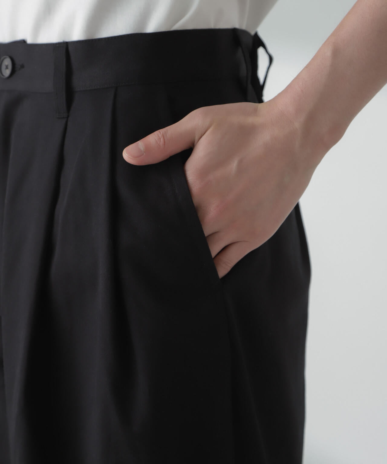 「大人のワイドパンツ」2タックワイドトラウザーズ
