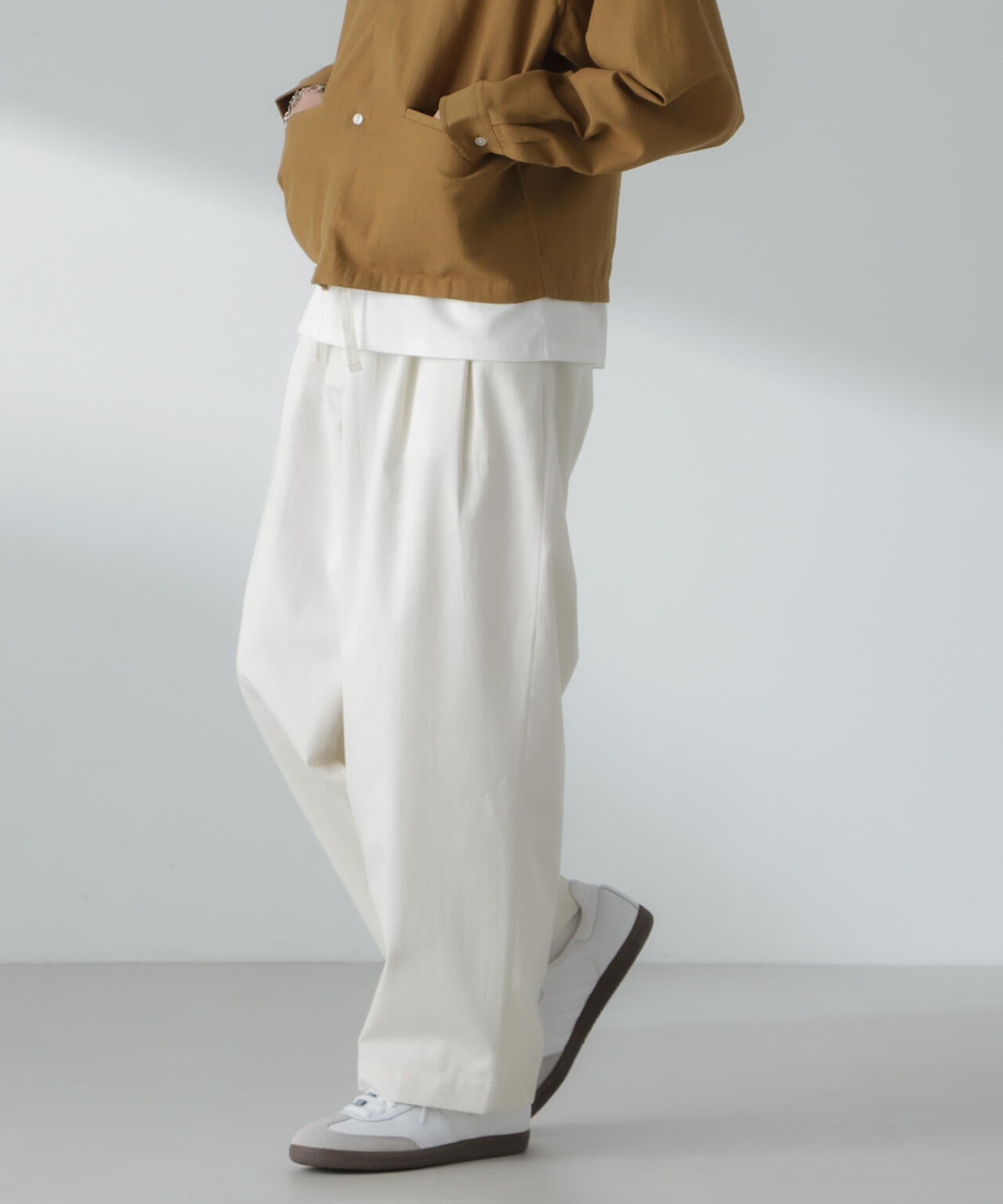「大人のワイドパンツ」2タックワイドトラウザーズ