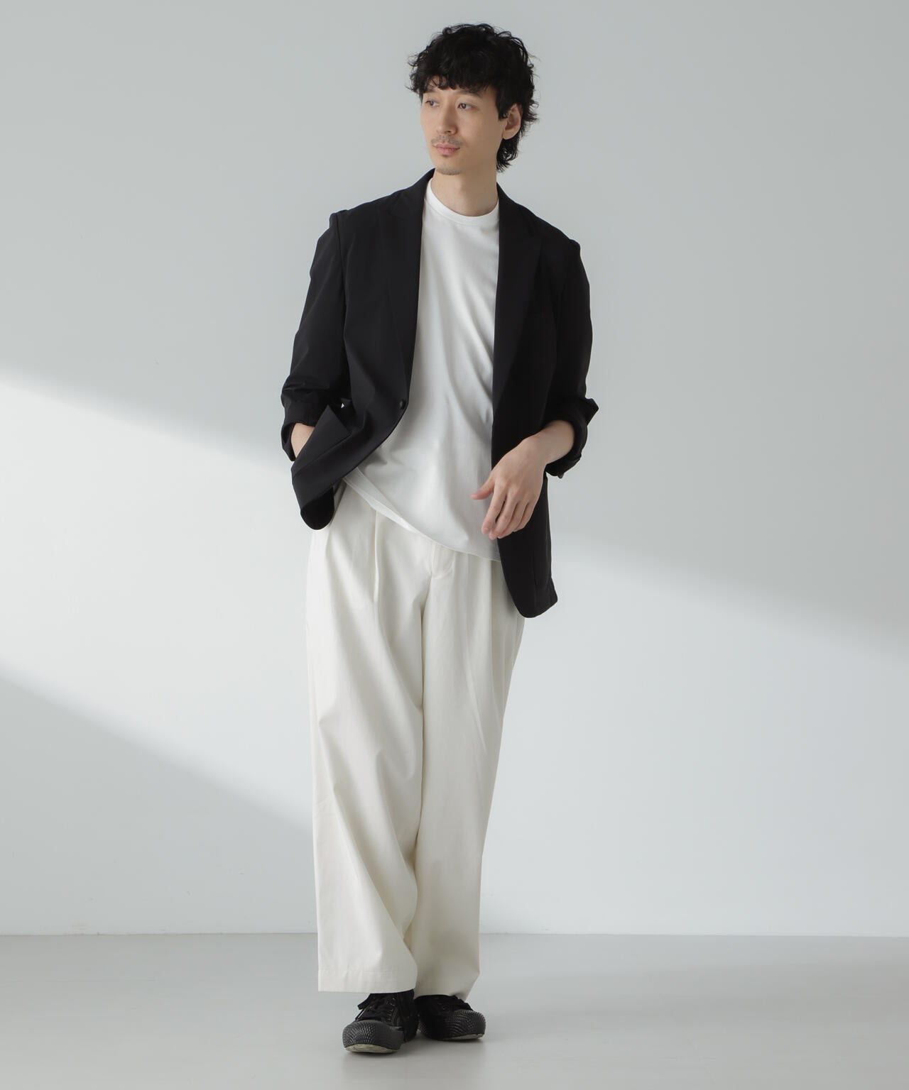 「大人のワイドパンツ」2タックワイドトラウザーズ