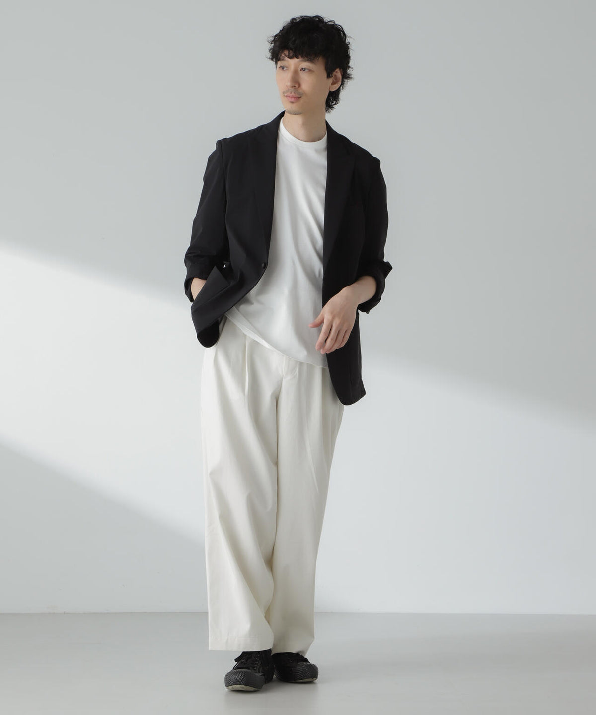 「大人のワイドパンツ」2タックワイドトラウザーズ