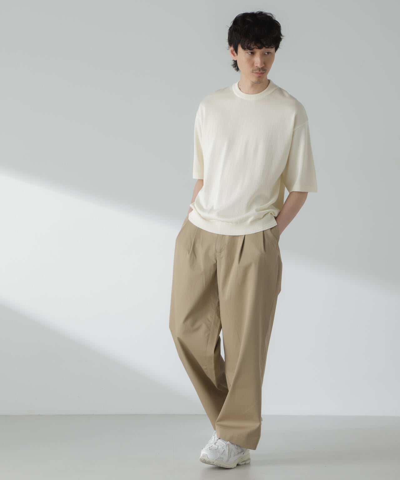 「大人のワイドパンツ」2タックワイドトラウザーズ