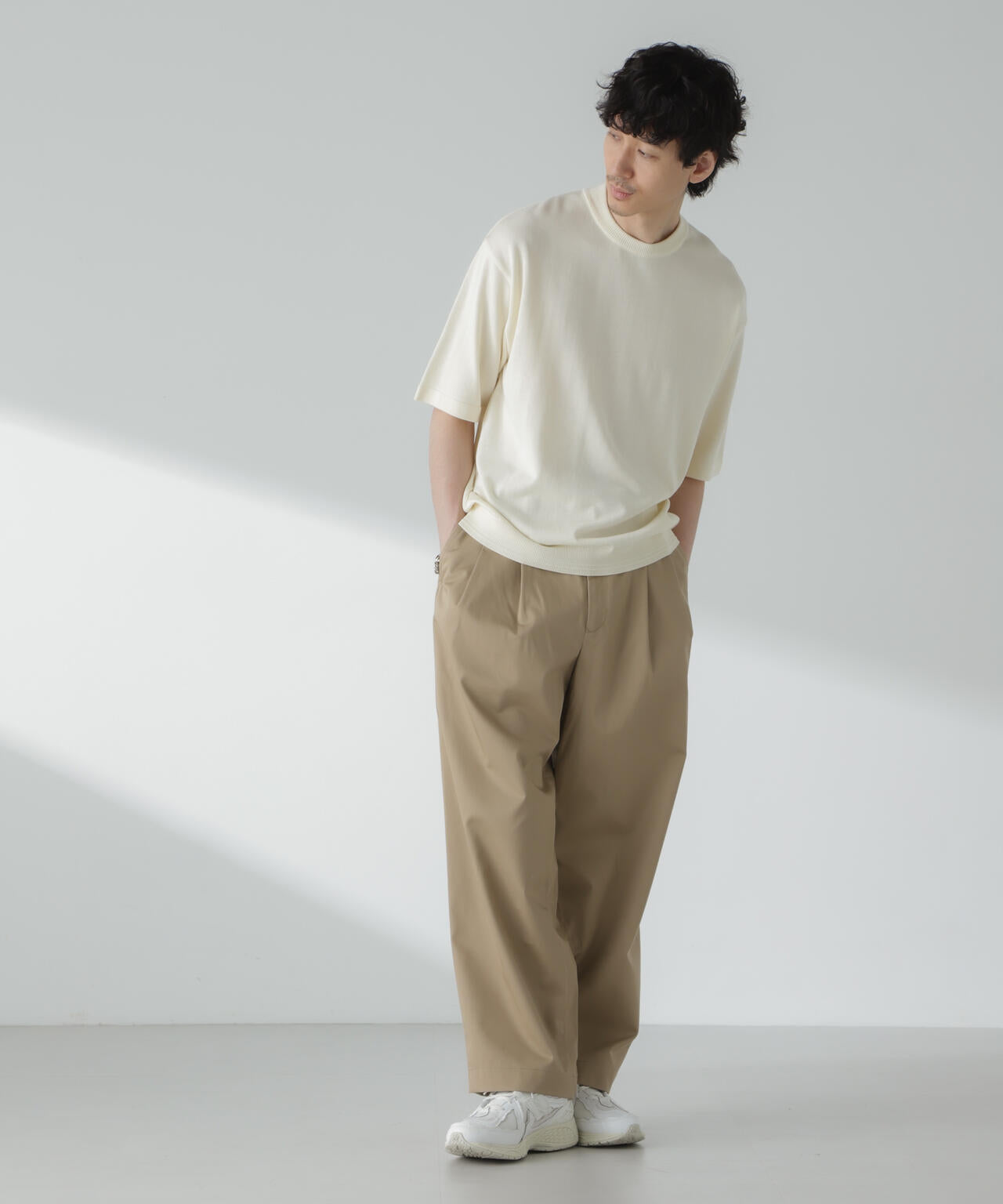 「大人のワイドパンツ」2タックワイドトラウザーズ