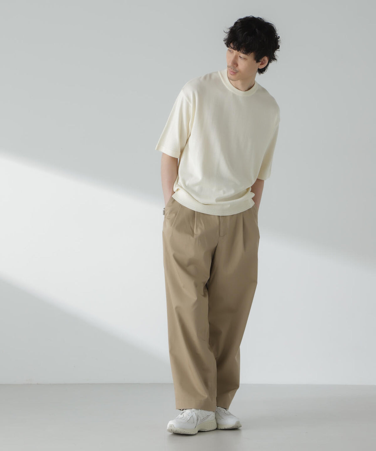 「大人のワイドパンツ」2タックワイドトラウザーズ