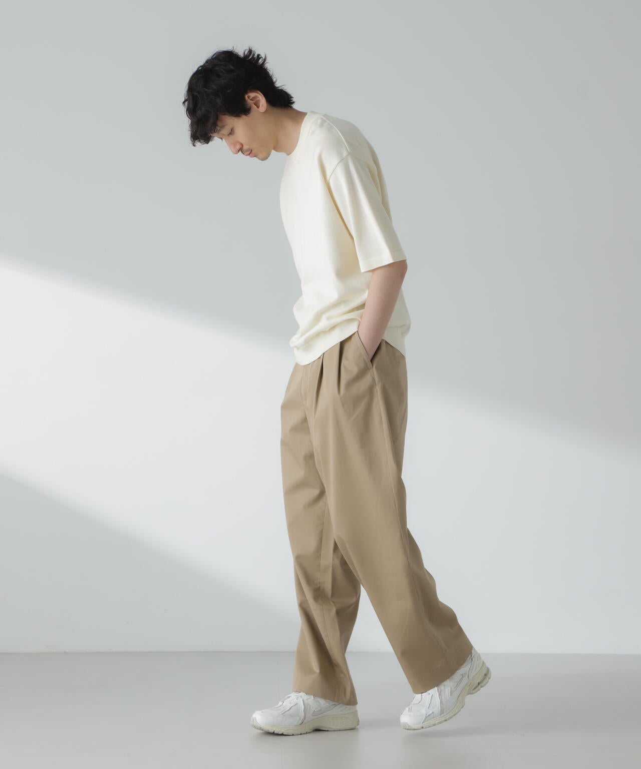「大人のワイドパンツ」2タックワイドトラウザーズ