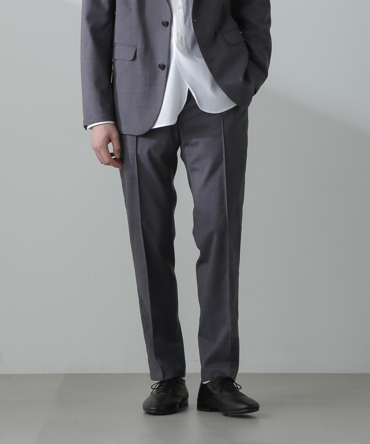 「N TROUSERS」サマーウールTWストライプパンツ(セットアップ可)