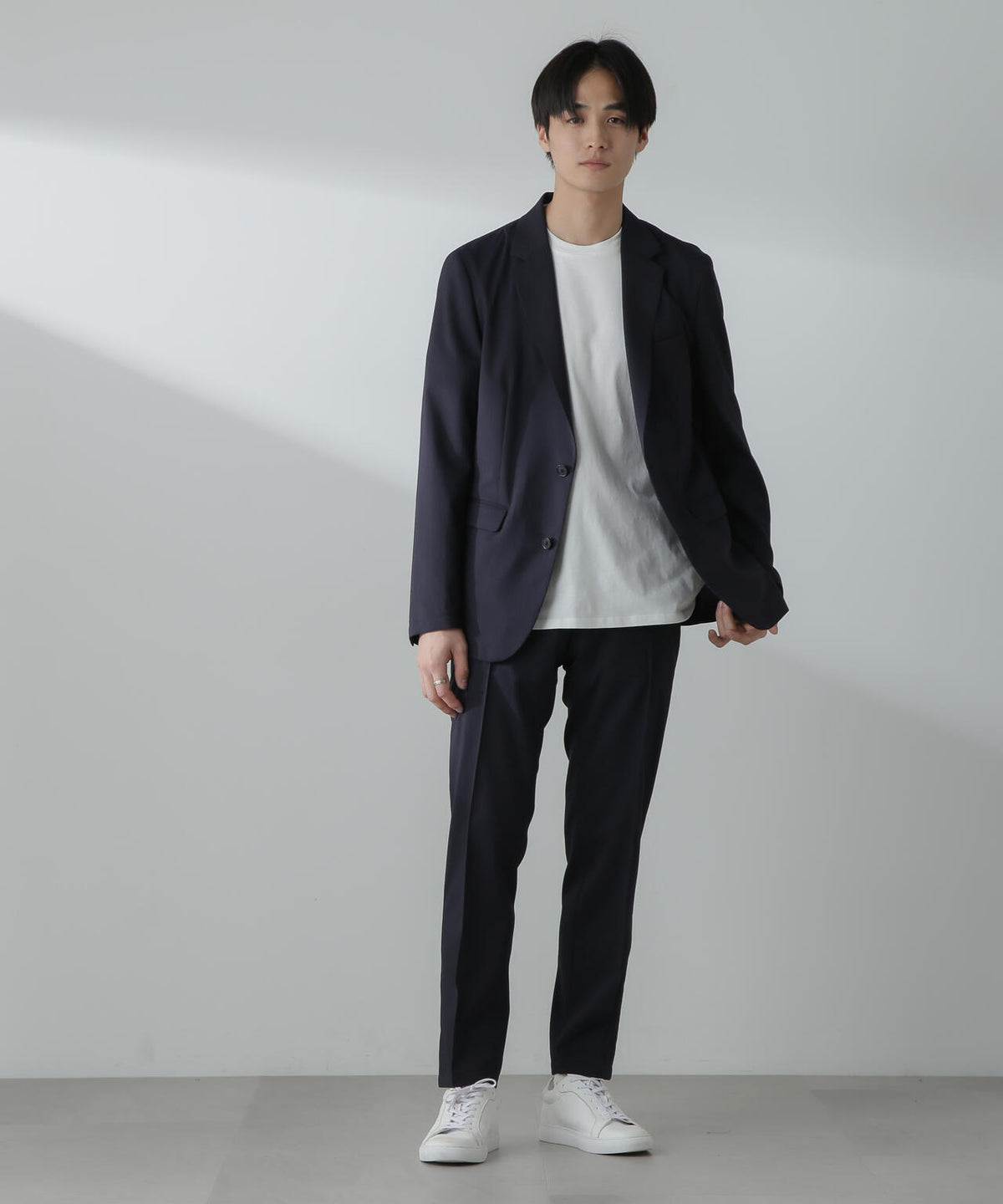 「N TROUSERS」サマーウールTWストライプパンツ(セットアップ可)
