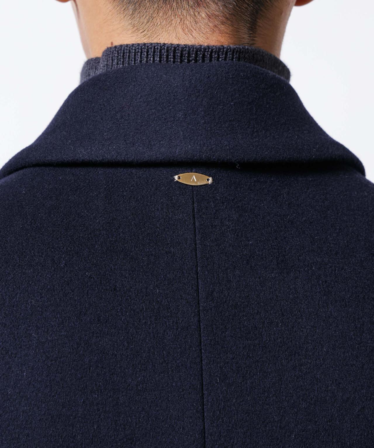 「ASSEMBLANC」シルクブレンドダブルクロスショールカラーコート