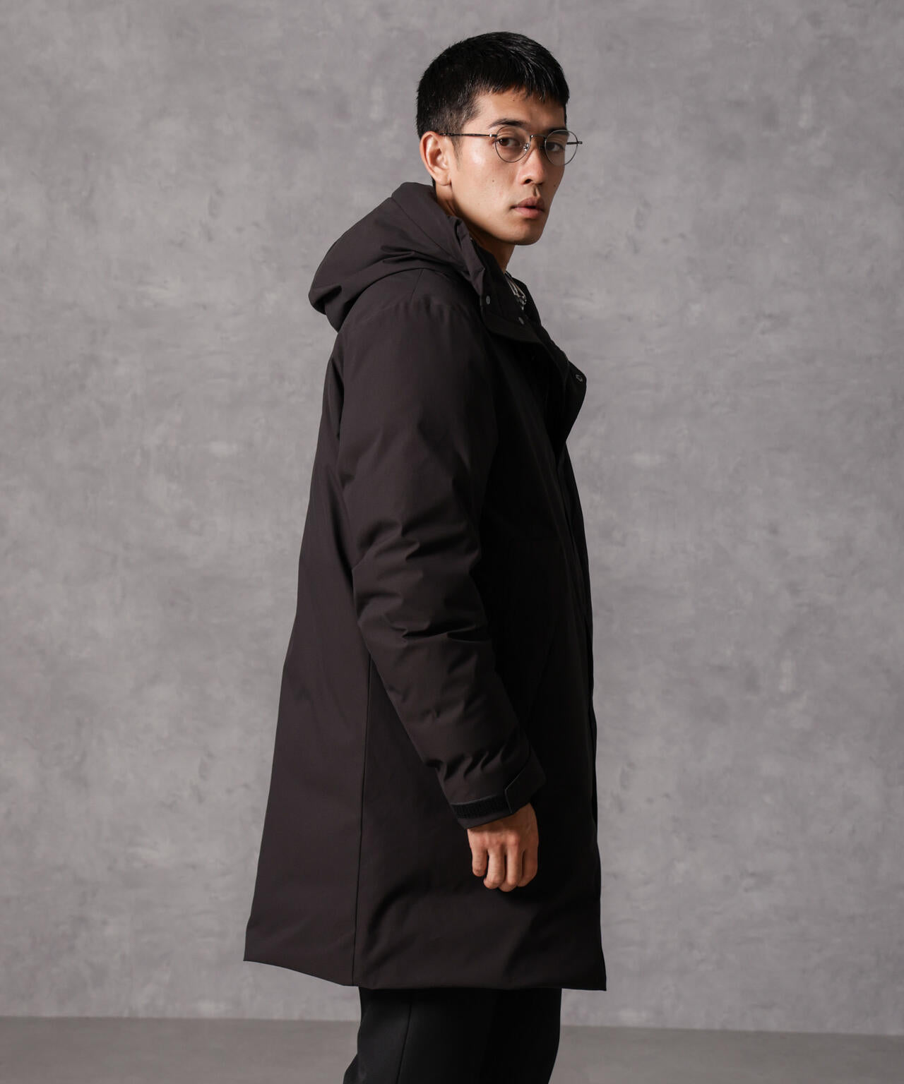 「西川ダウン(R)」ロングフードダウン