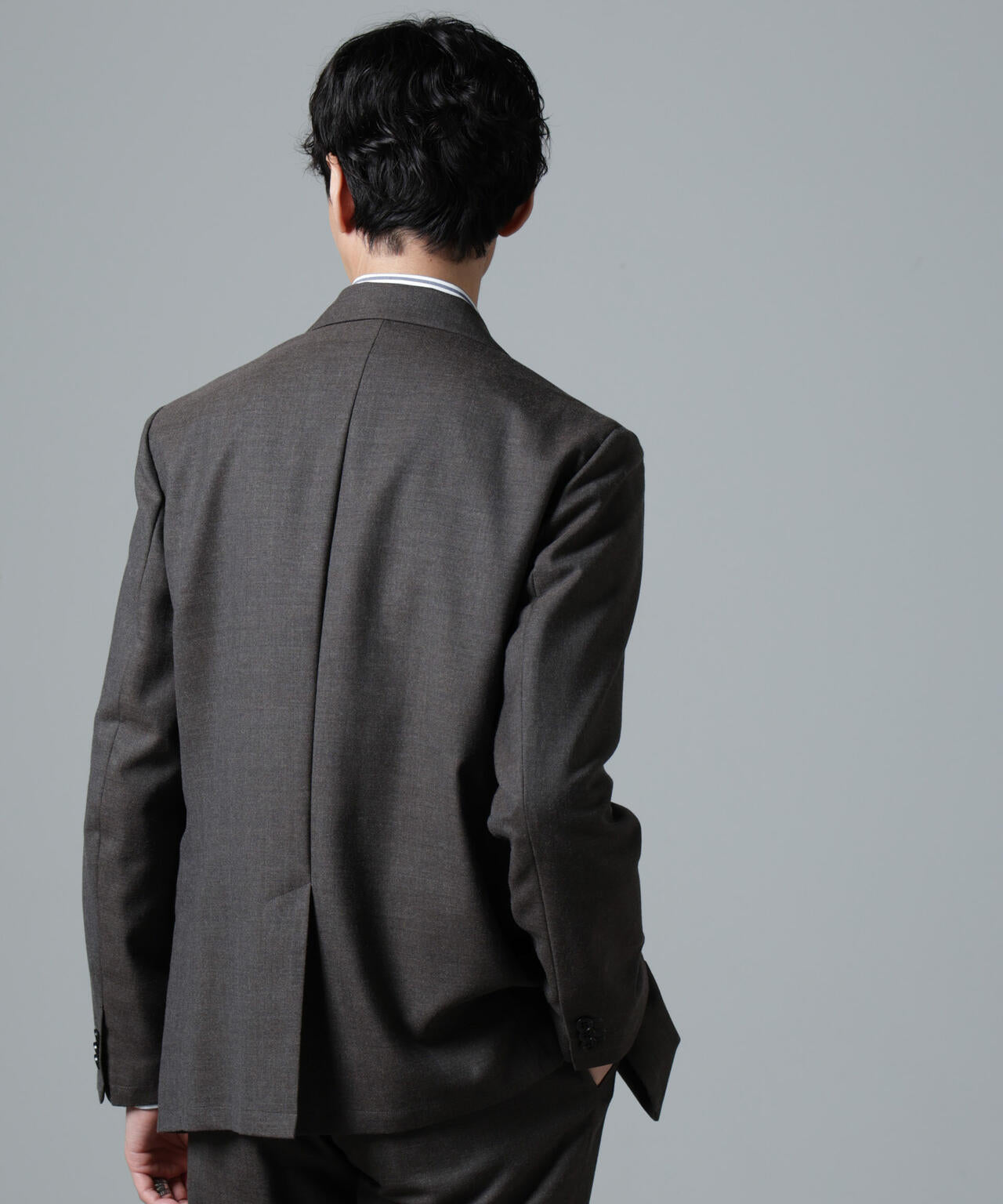 「N JACKET PREMIUM」RENU(R)ウール混洗えるサキソニージャケット(セットアップ可)