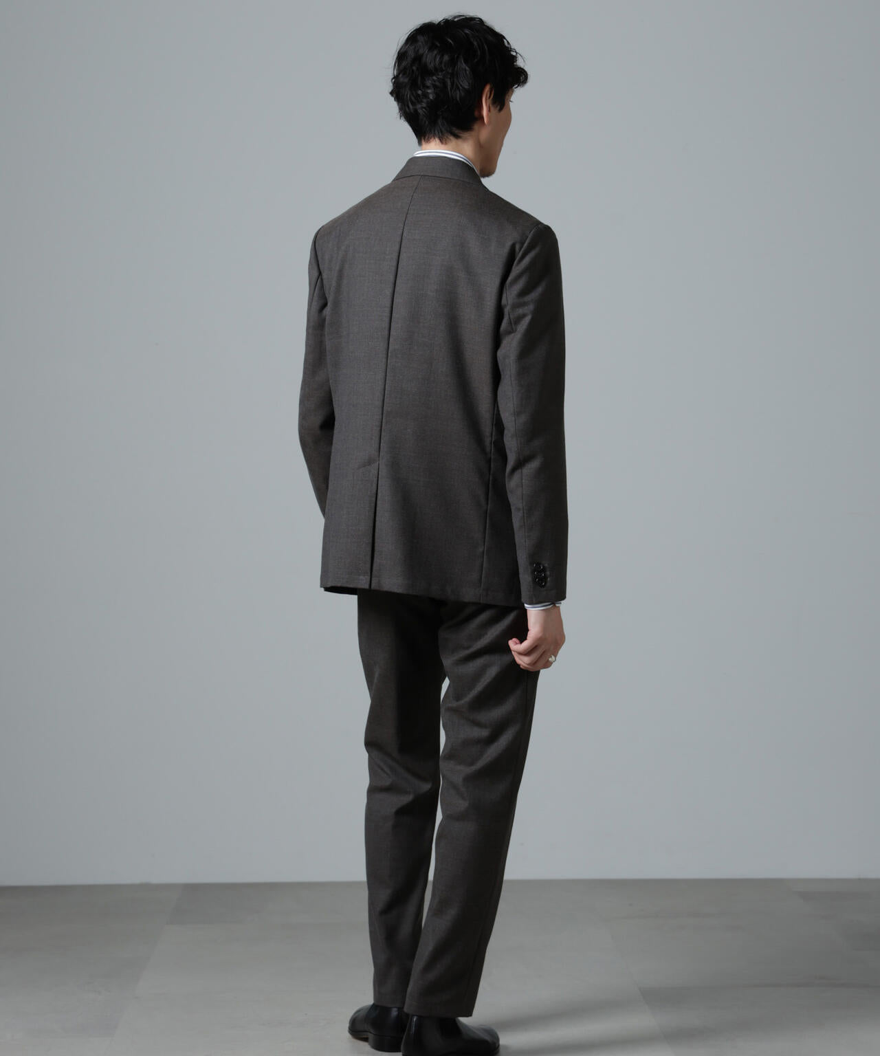 「N JACKET PREMIUM」RENU(R)ウール混洗えるサキソニージャケット(セットアップ可)