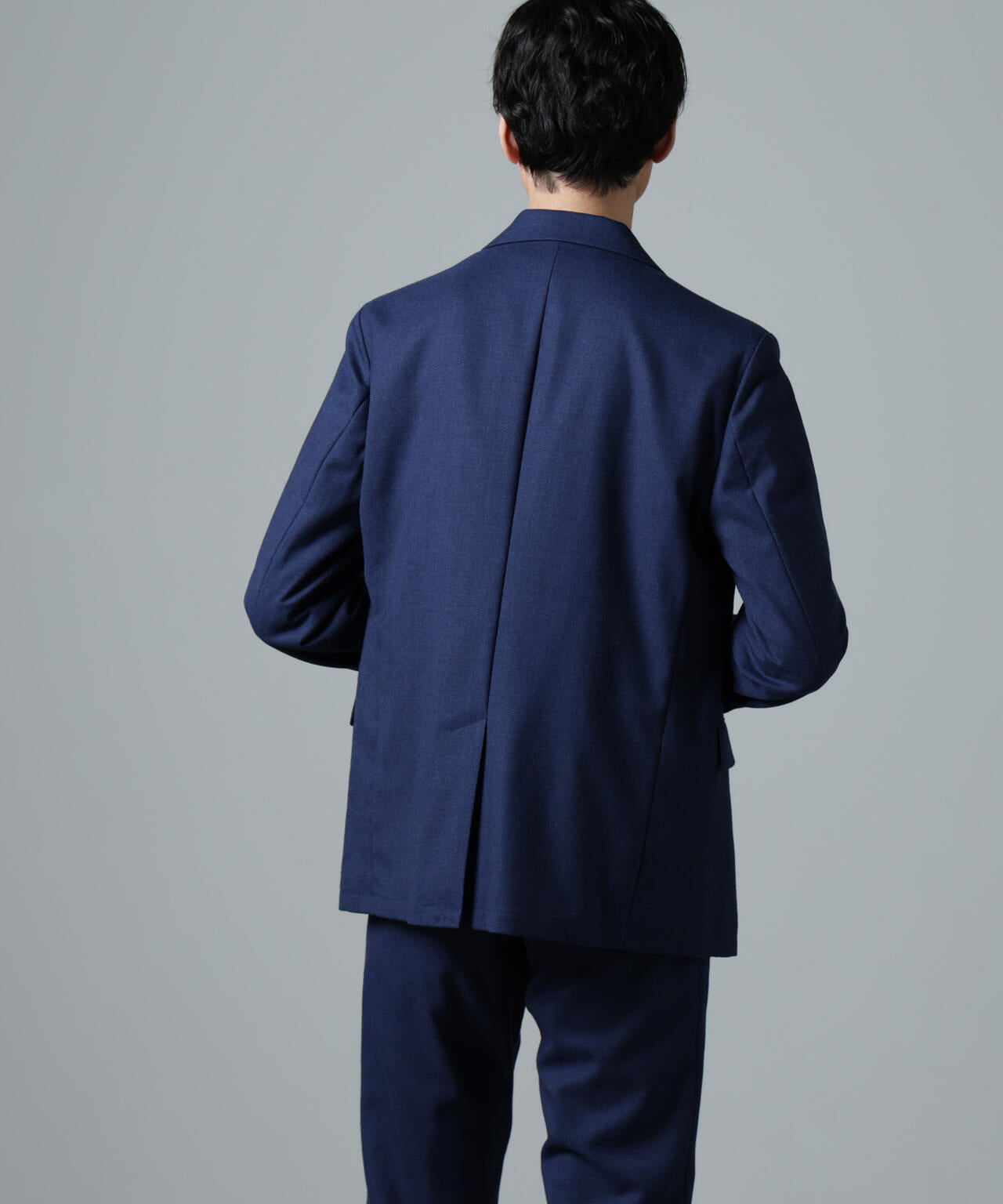「N JACKET PREMIUM」RENU(R)ウール混洗えるサキソニージャケット(セットアップ可)