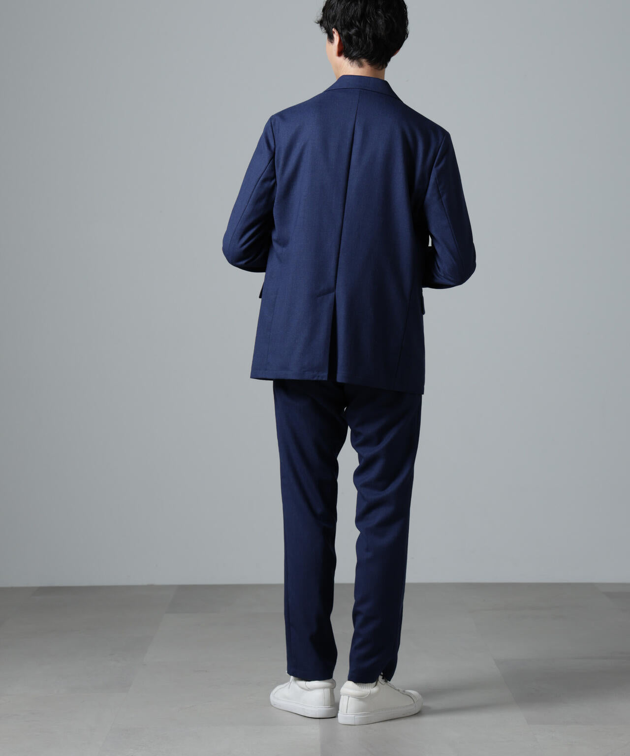「N JACKET PREMIUM」RENU(R)ウール混洗えるサキソニージャケット(セットアップ可)